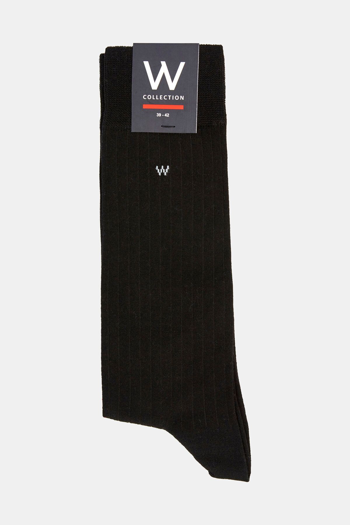 W Collection Siyah Uzun Soket Çorap