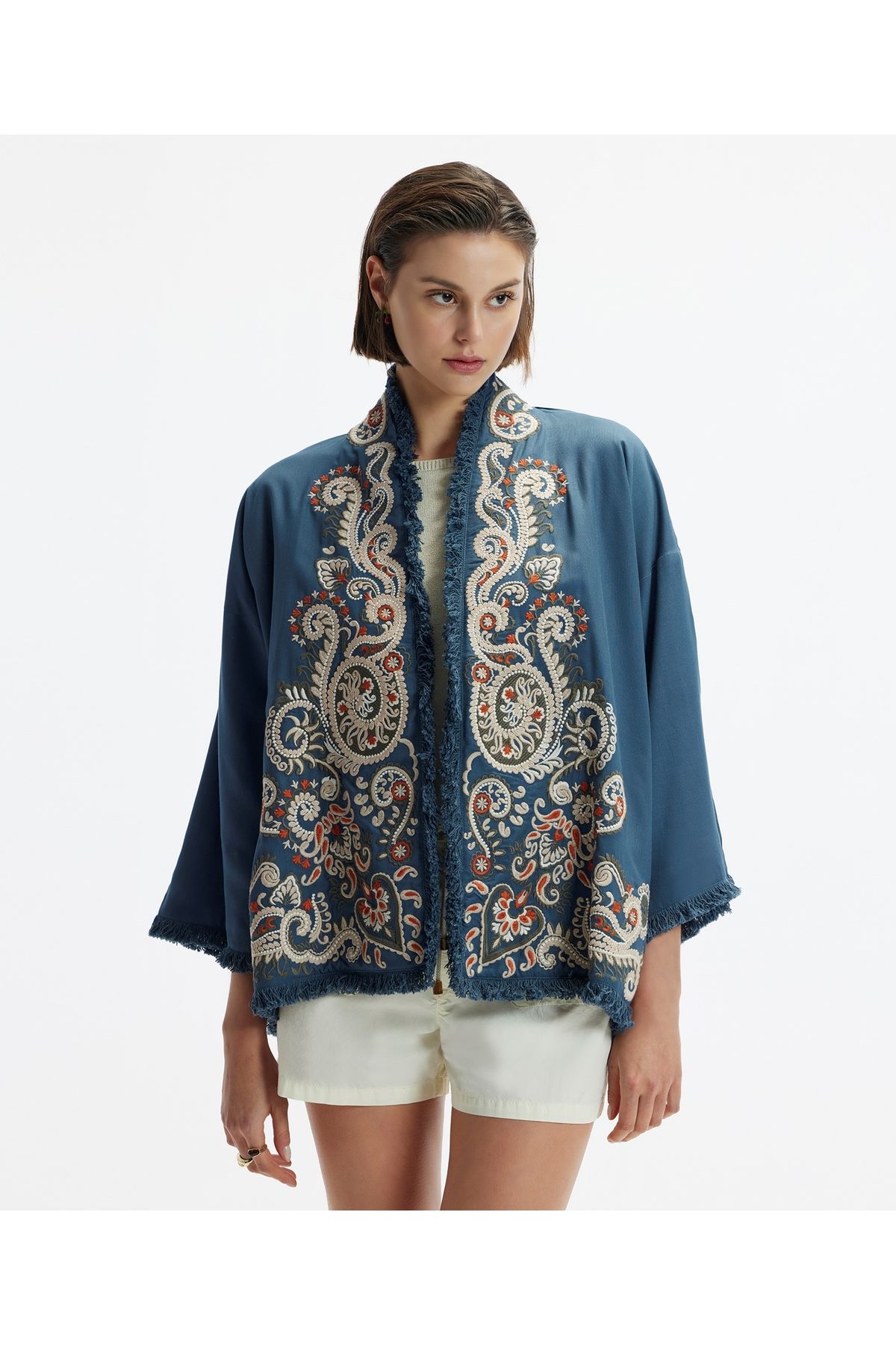 Yargıcı Bol Kesim Kimono  Ceket