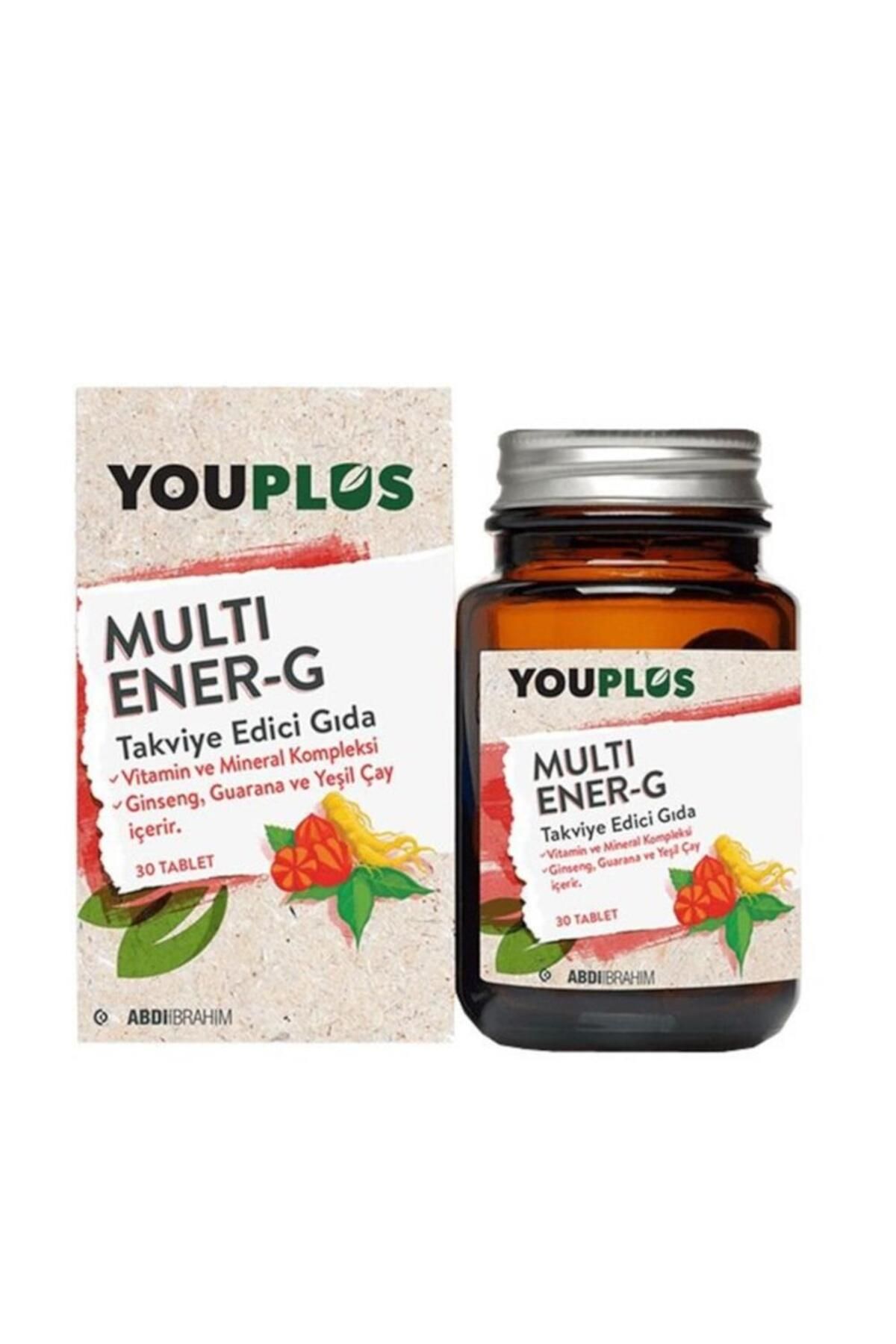 Youplus Multi Ener-g Vitamin Ve Mineral Kompleksi Takviye Edici Gıda 30 Tablet