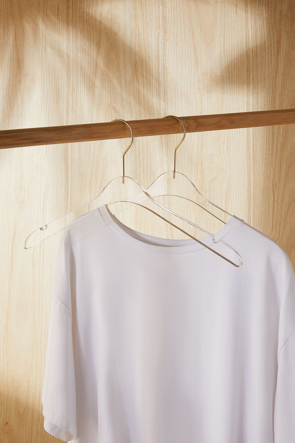 Ocean Home Textile 2 Adet Şeffaf Akrilik Askı, Elbise Kıyafet Askısı, Giysi Askısı