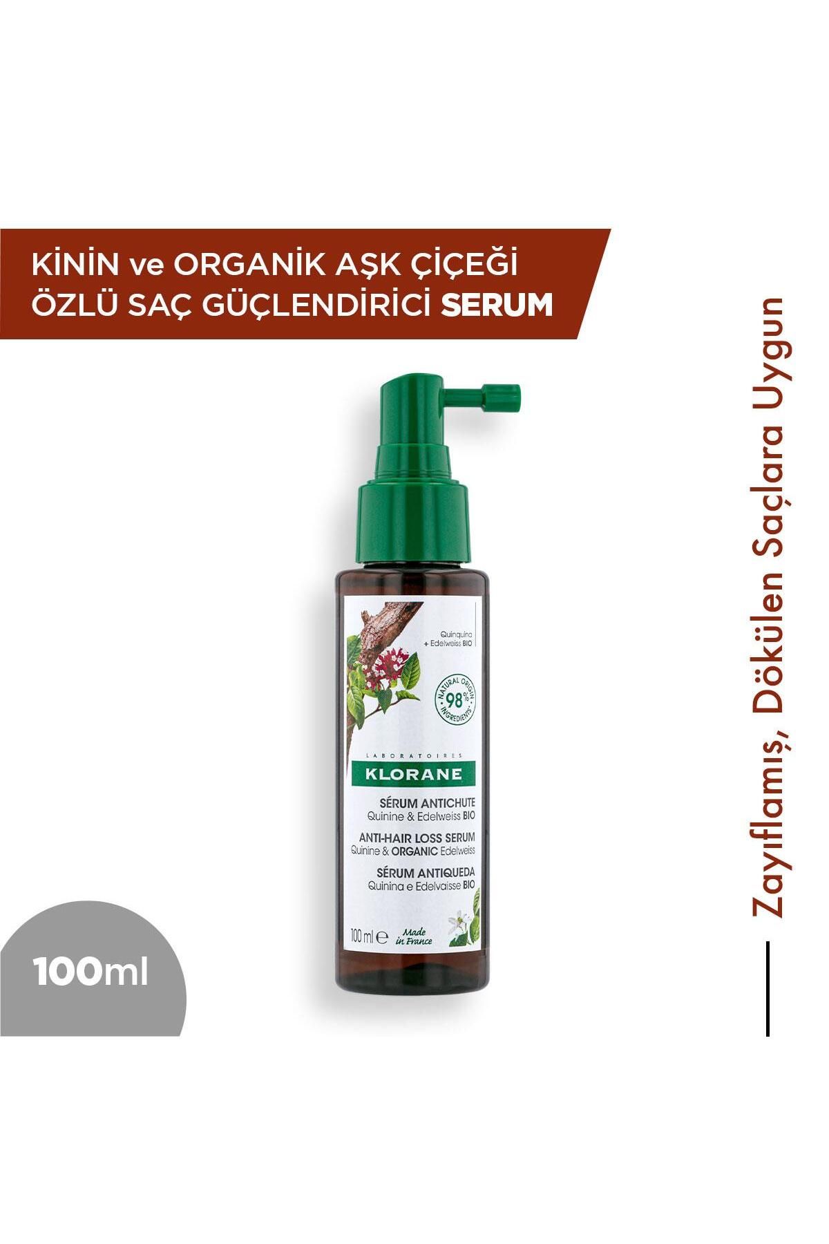 Klorane Kinin Ve Organik Aşk Çiçeği Özlü Güçlendirici Serum 100 ml