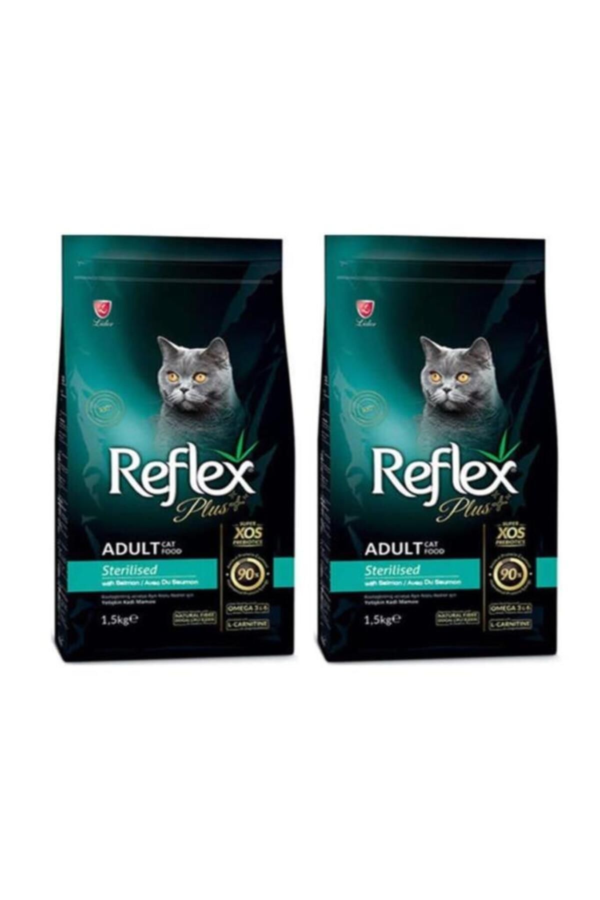 Reflex Plus Somonlu Kısırlaştırılmış Kedi Maması 1.5 Kg 2'li Set