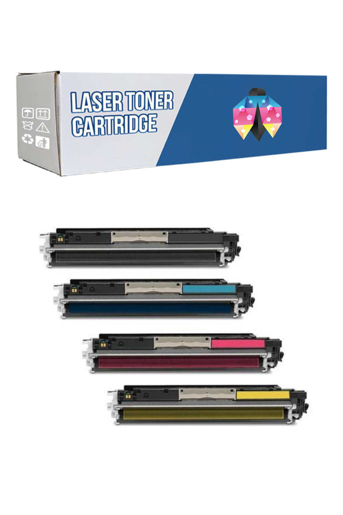 SAFİRİNK Safir Toner Hp 126A-CE310 LaserJet CP1025 - CP1025nw  CMYK 1 Set Muadil Toner