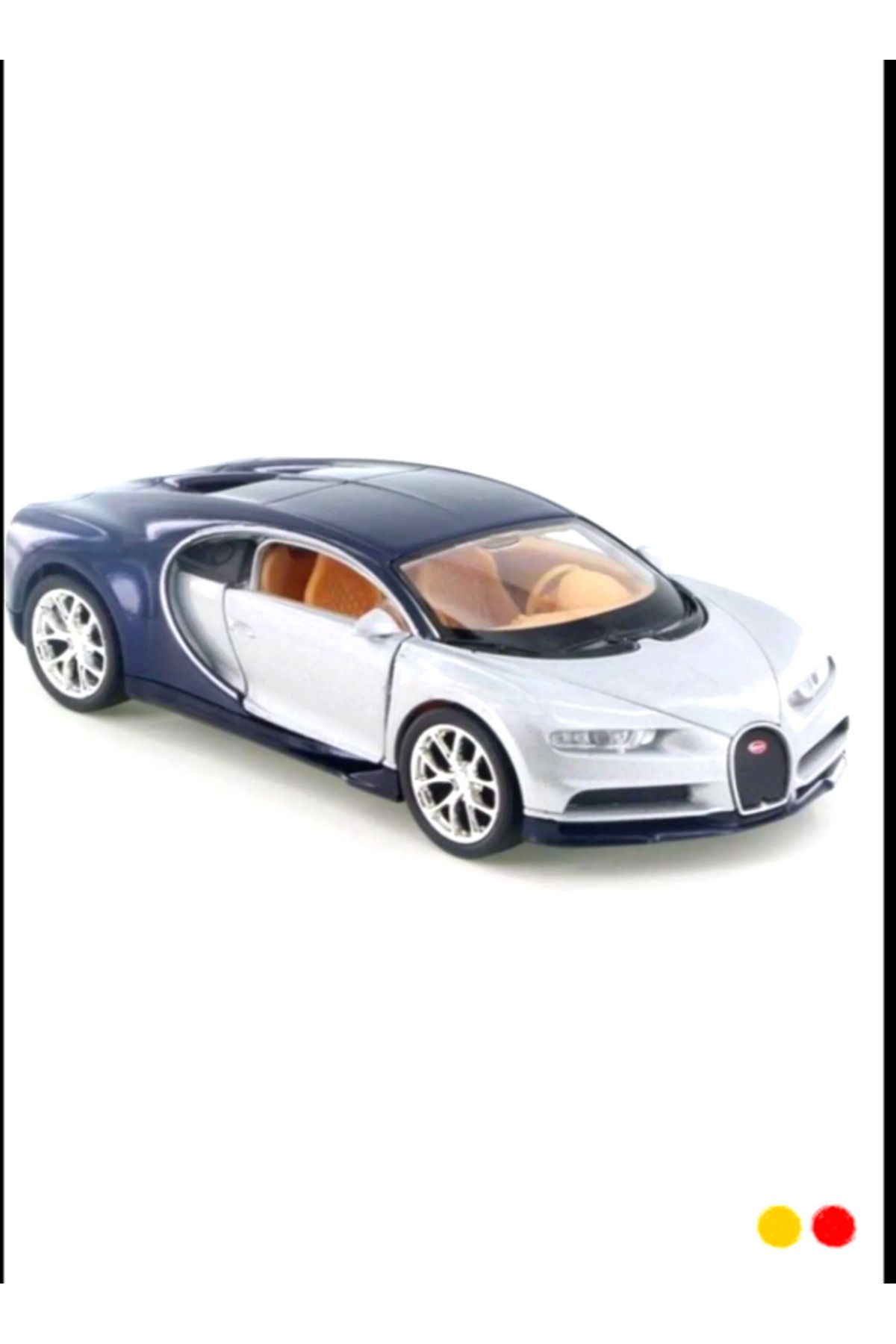 OMZ Lisanslı Bugatti Chiron Çek-bırak Metal Model Araba 1:32 Egitici Oyuncaklar Erkek Cocuk Oyuncak