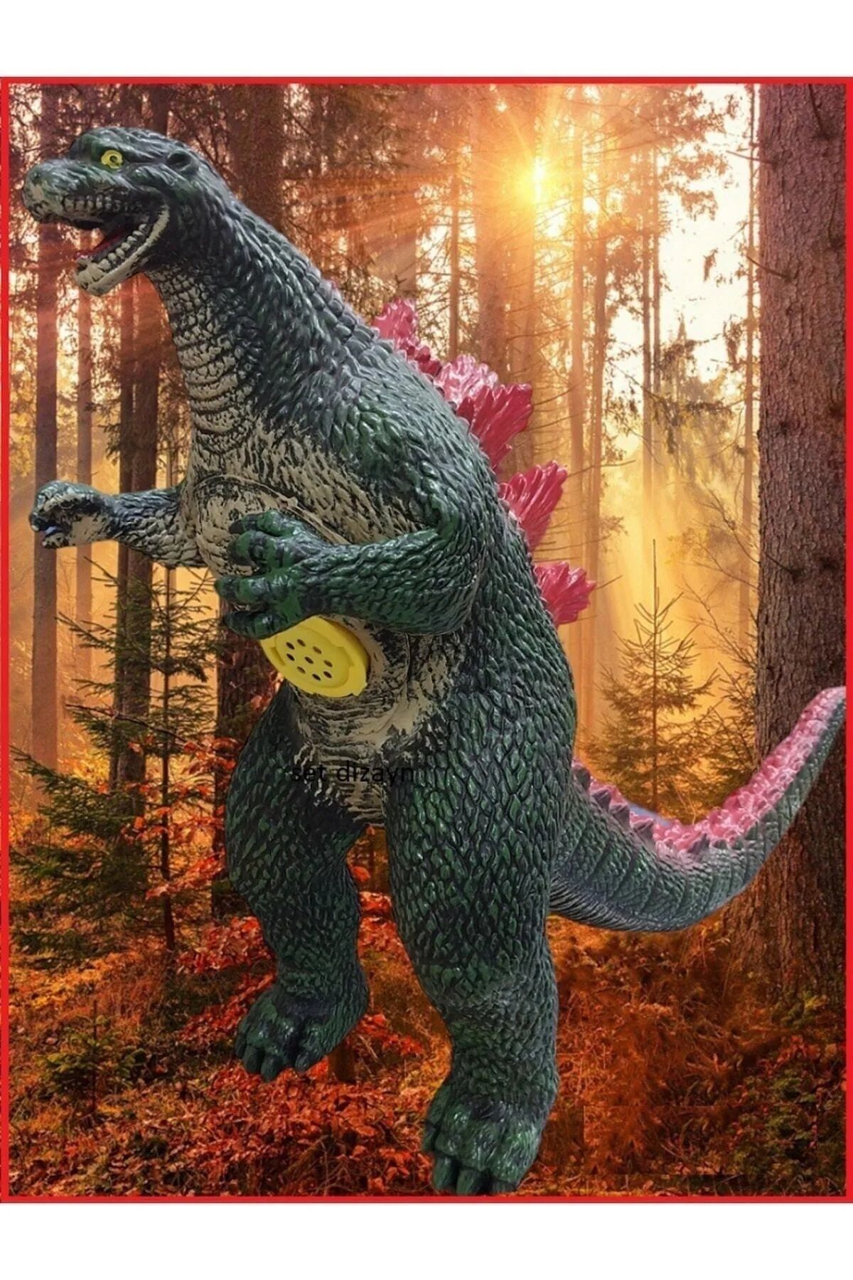 Brother Toys Godzilla 68 Cm Dev Boy Sesli Soft Dinozor Aksiyon Figürü Dinazor