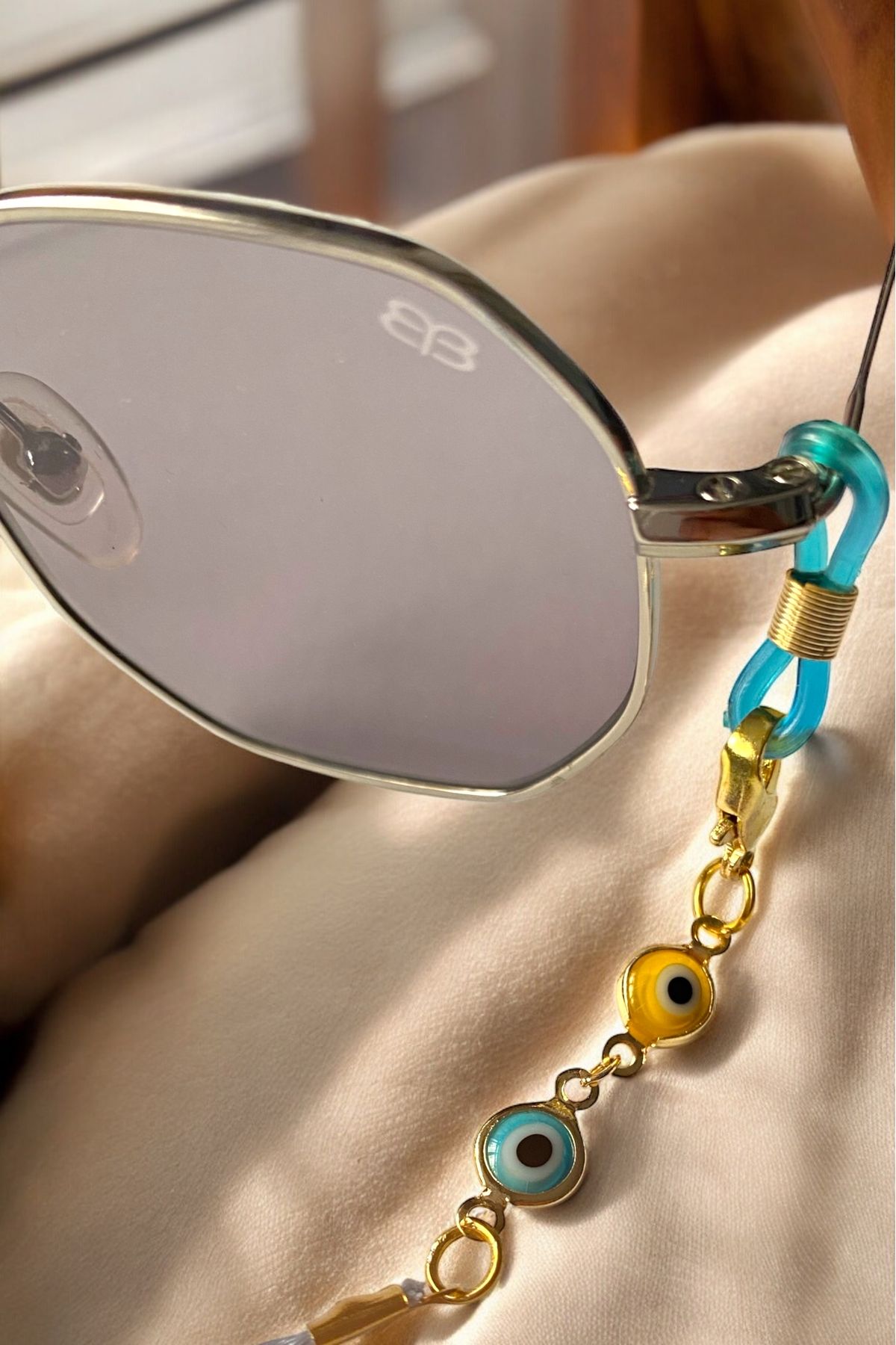 unique-g fashion accesories Nazar Boncuklu Gözlük İpi - Kolye
