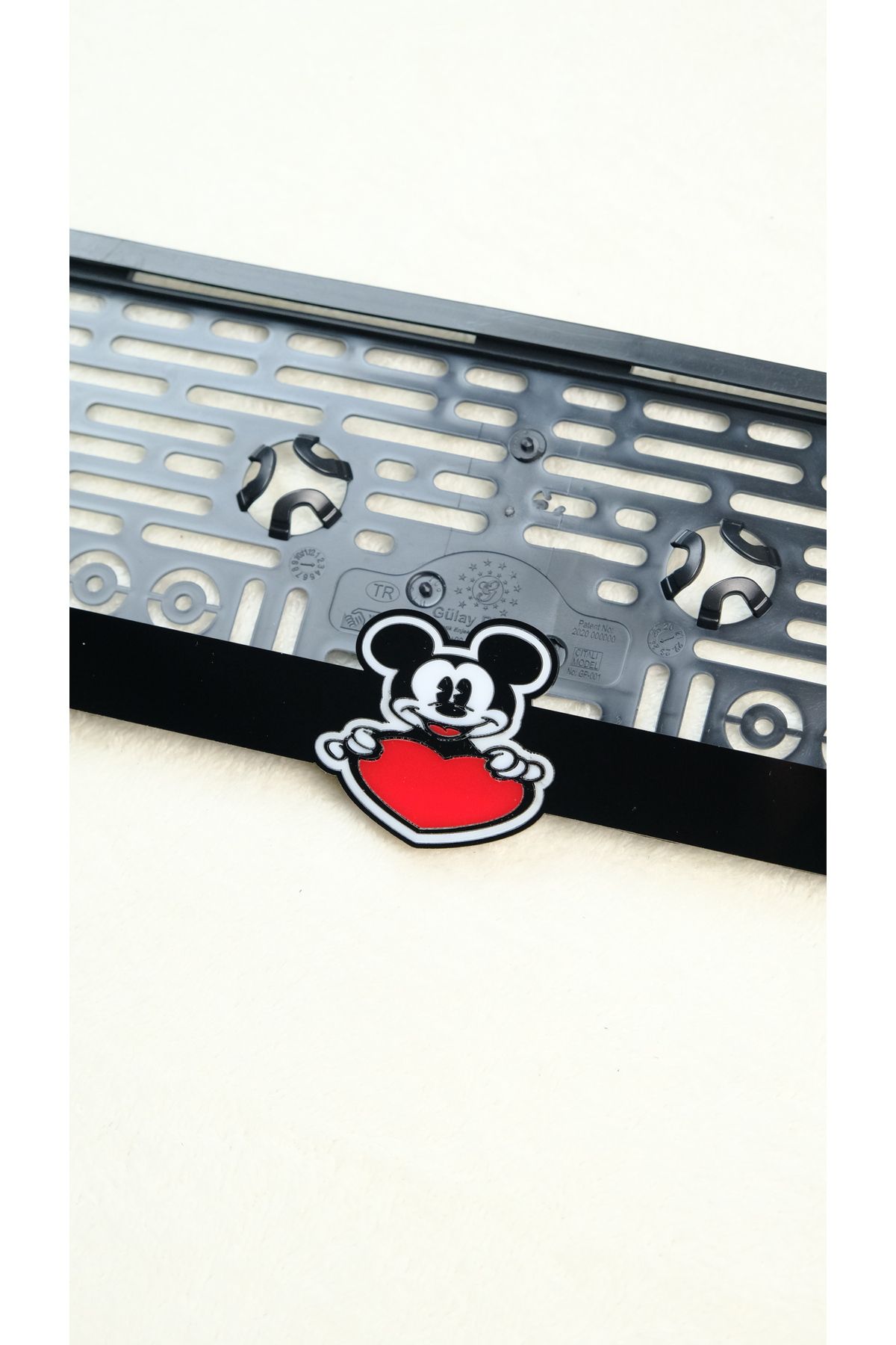 BNP Mickey Mouse Kalp 3d Lazer Kesim Pleksi Plakalık (2 ADET)