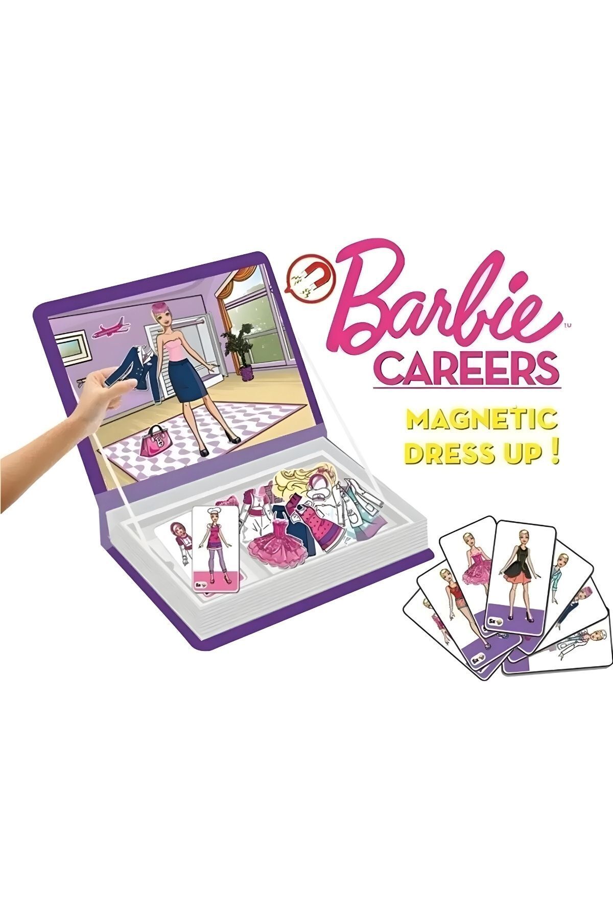 Apexma Manyetik Barbie Kariyer Kıyafet Giydirme Oyun Seti - Eğlenceli Magnet Career Elbise Giydirme Oyunu