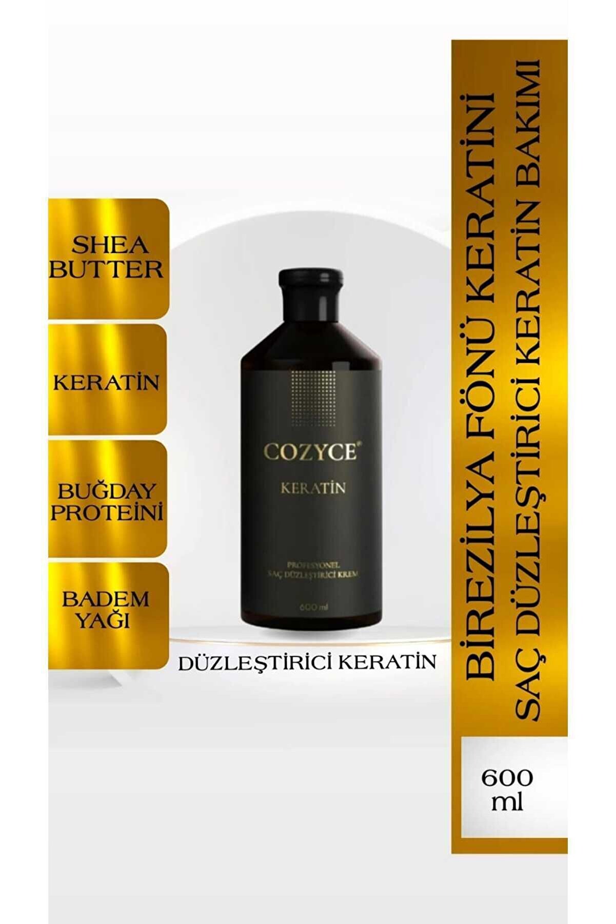 Cozyce Gold Brezilya Fönü Keratini Saç Düzleştirici Keratin Bakımı 600 ml Koku