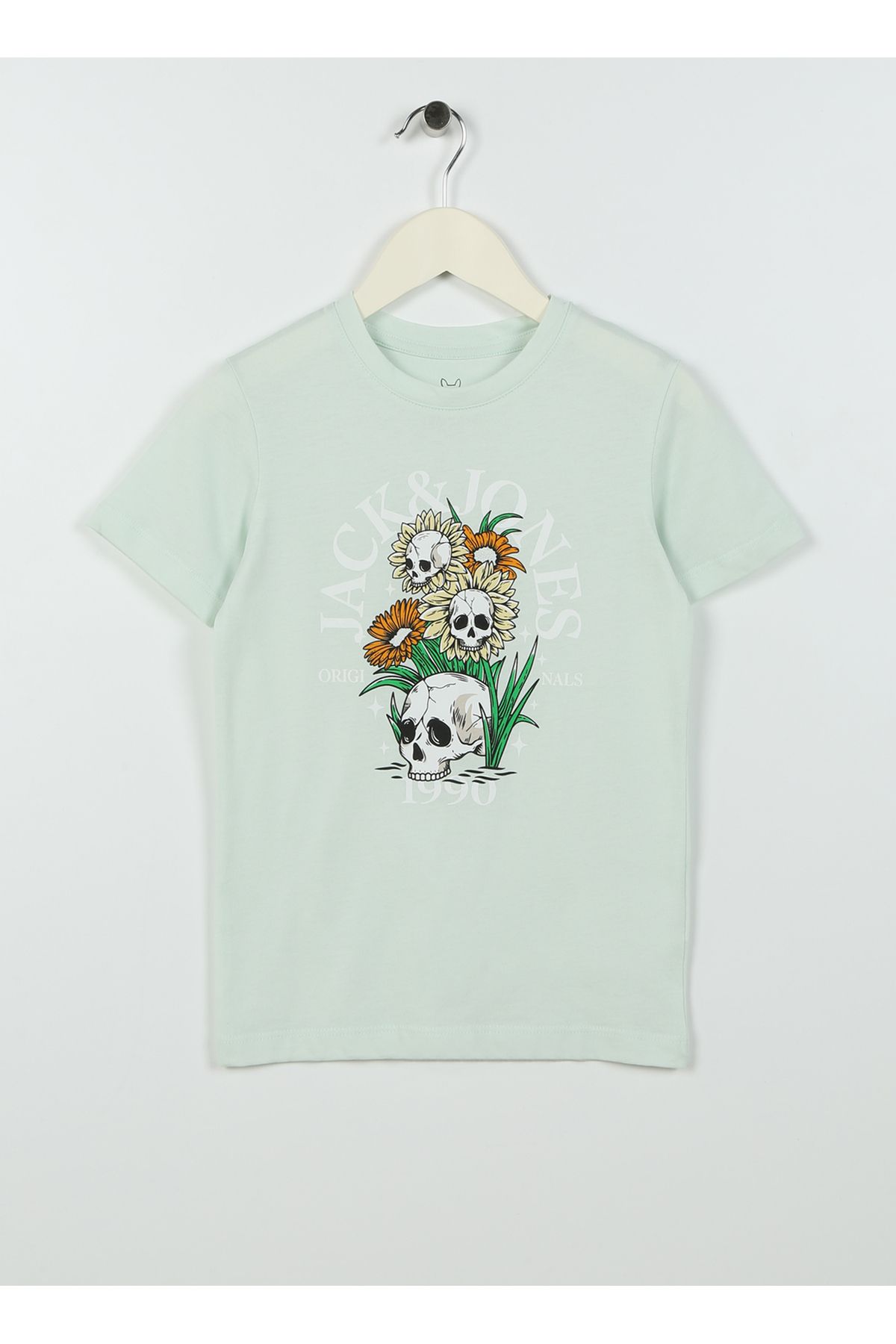 Jack & Jones Desenli Mavi Erkek Çocuk T-shirt 12235519