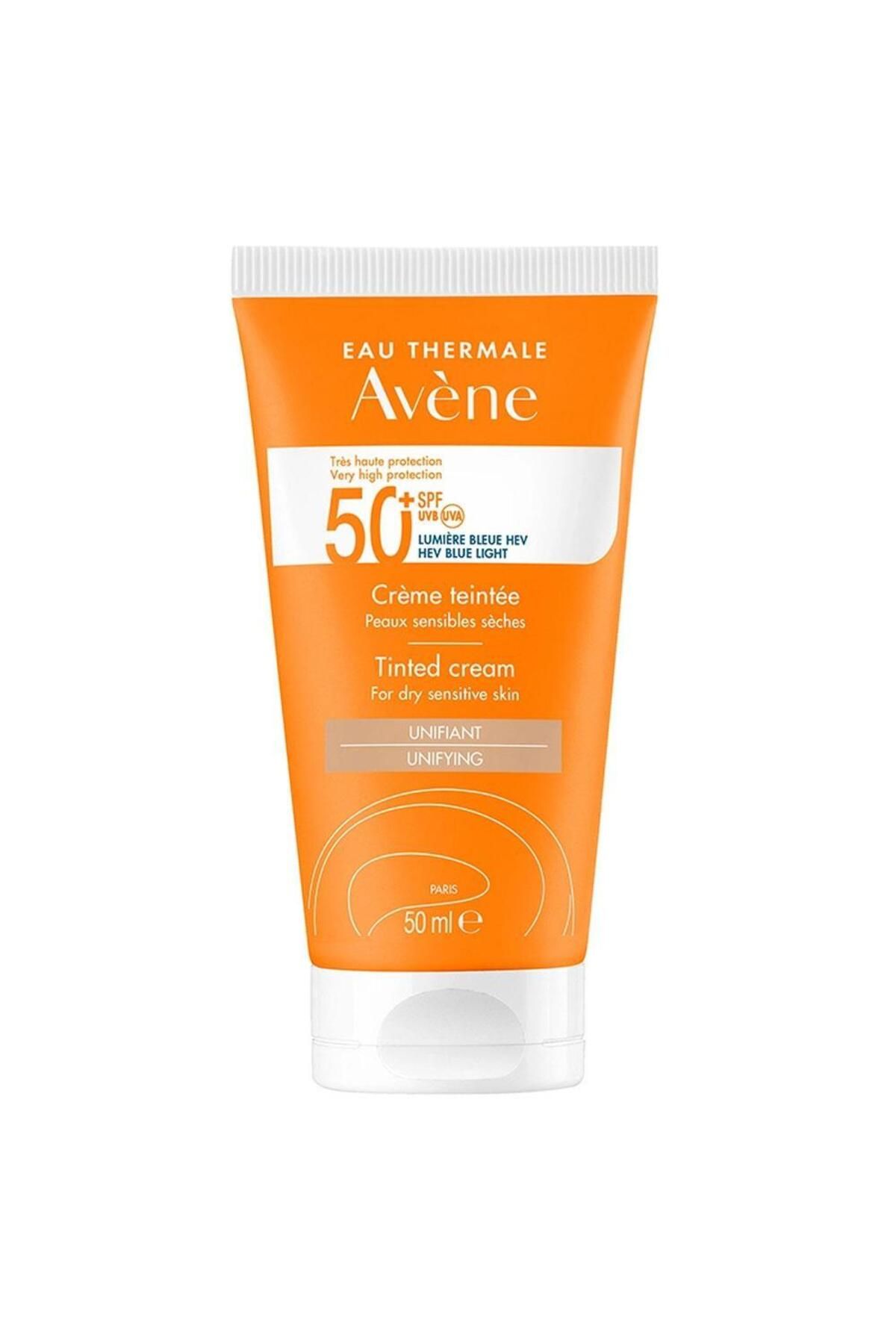 Avene Cream Tinted SPF 50 + Kuru Ciltler için Renkli Yüksek Korumalı Güneş Kremi 50 ml