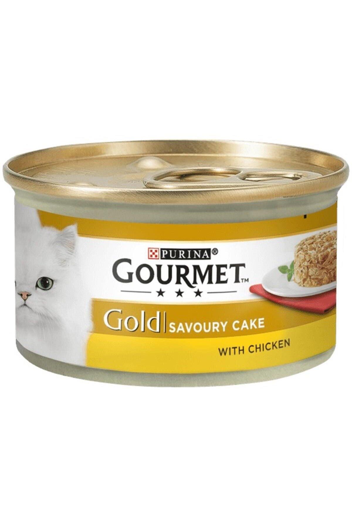 Gourmet Gold Savoury Cake Tavuklu Kedi Konservesi 85gr
