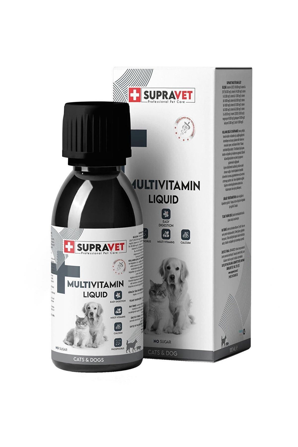 Supravet Kedi Köpek Sağlığı Için Multi Vitamin Sıvı Damla 100 ml