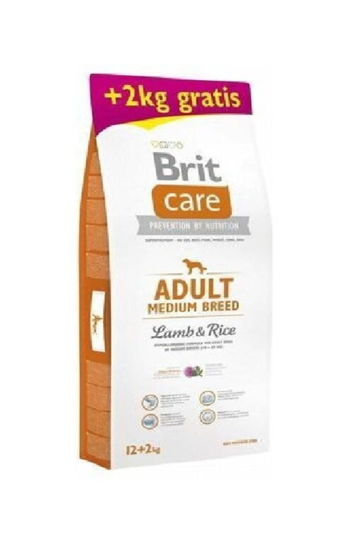 Brit Care Medıum Br Lamb&rıce 12 2 Kg Bonus