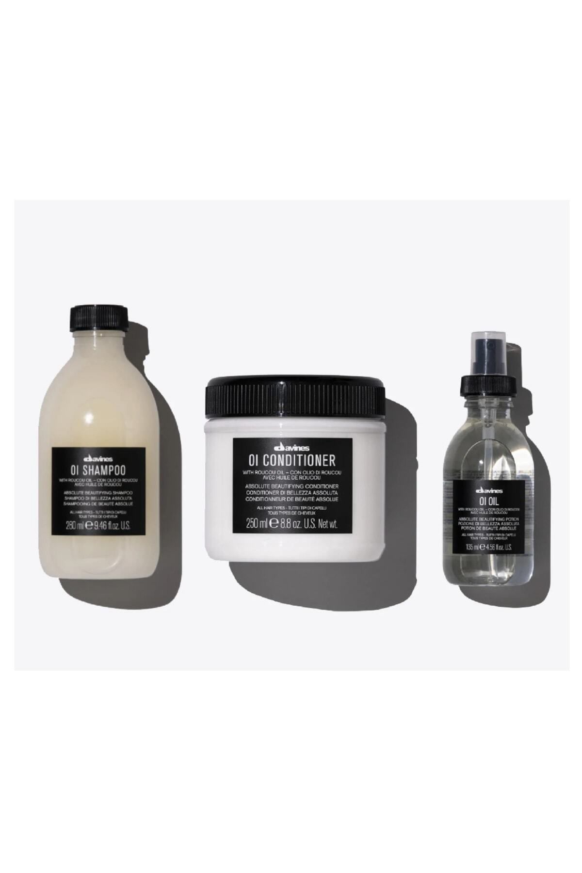 Davines Oi For All Hair Types Full Hair Care Set Shampoo Oil Conditioner Care Product 1KUTU