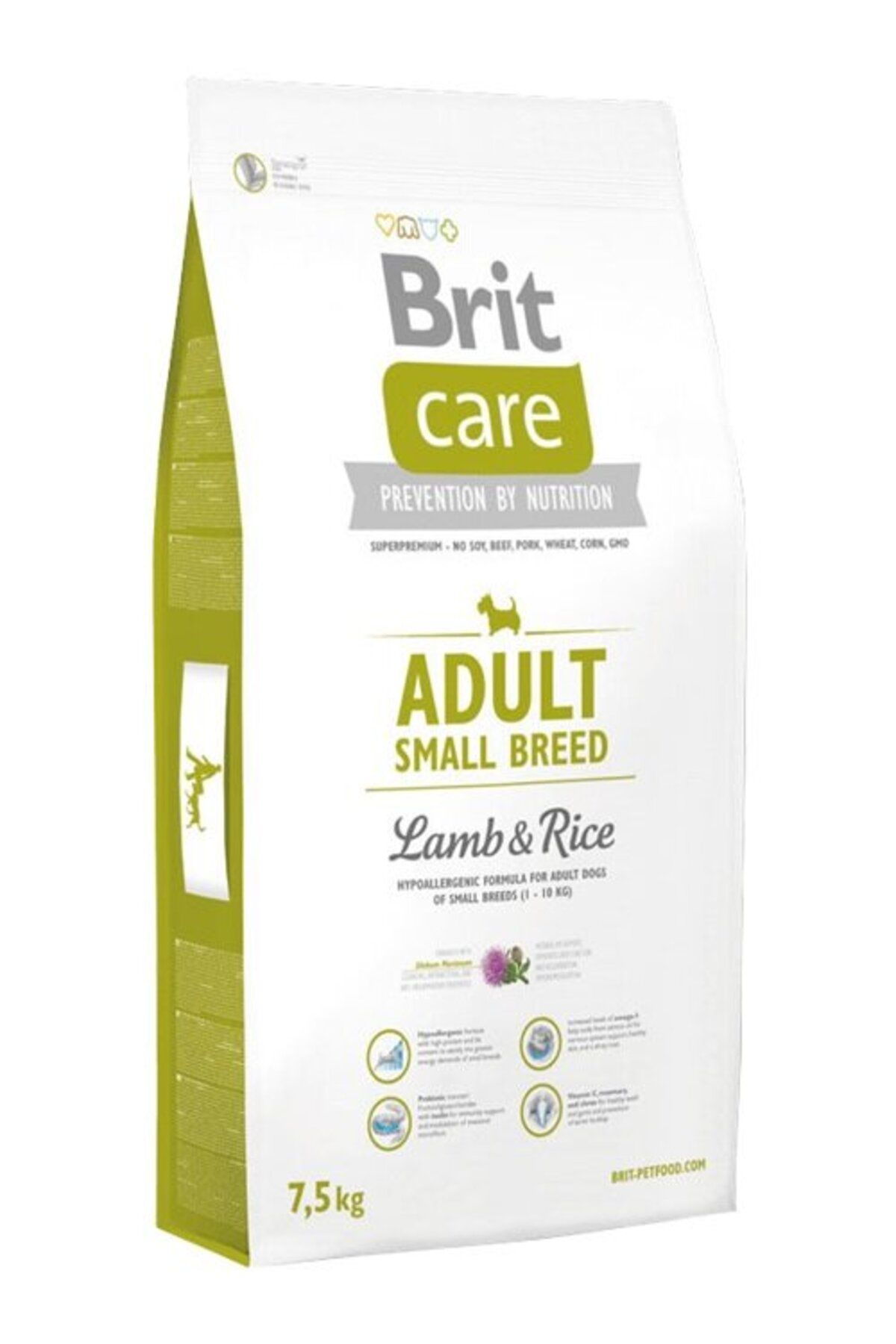 Brit Care Adult Small Breed Kuzu Etli Küçük Irk Yetişkin Köpek Maması 7,5 Kg