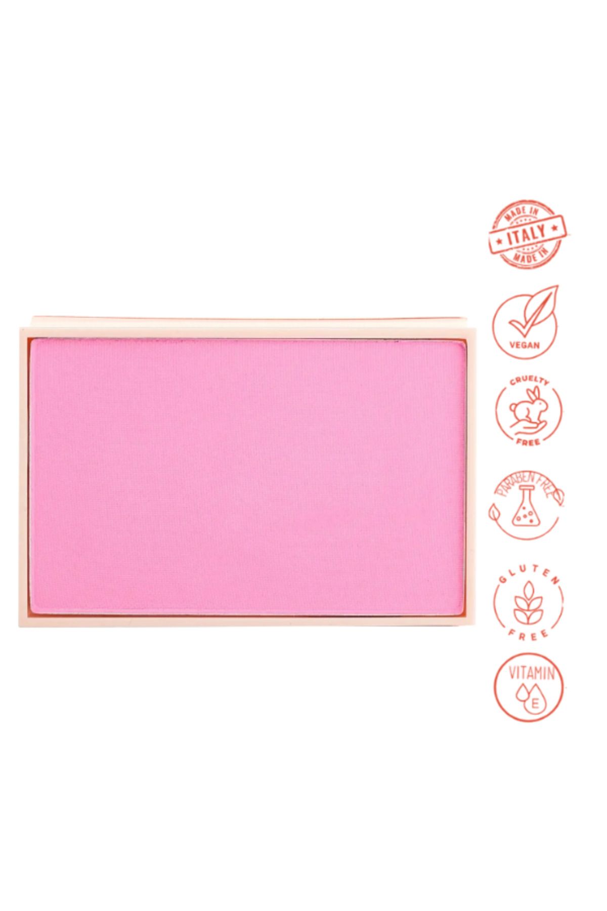 Dora Joy Yedek / Refill Mat Toz Allık 01 Wild Pink Powder Blush Vegan E Vitaminli