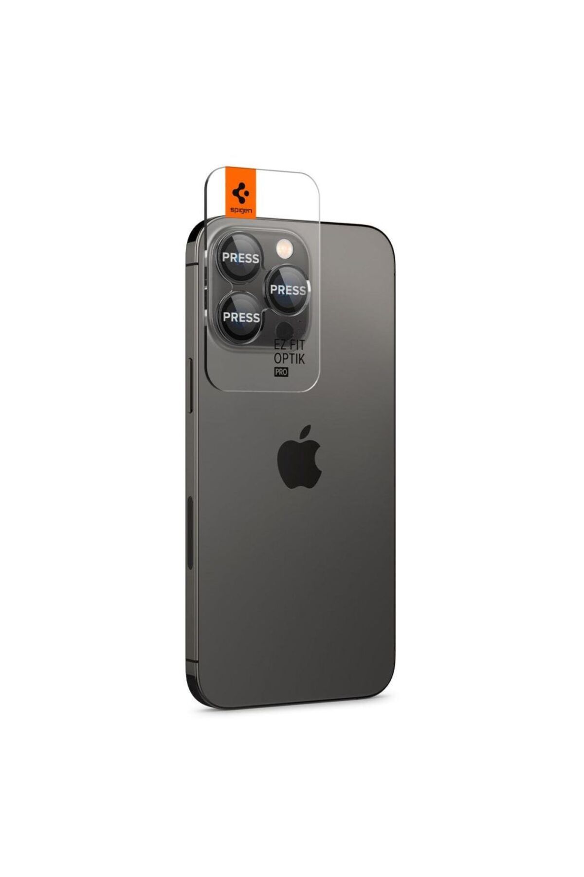 Spigen iPhone 15 Pro / 15 Pro Max / 14 Pro / 14 Pro Max Lens Camı Koruyucu (2 Adet) Black - AGL05205