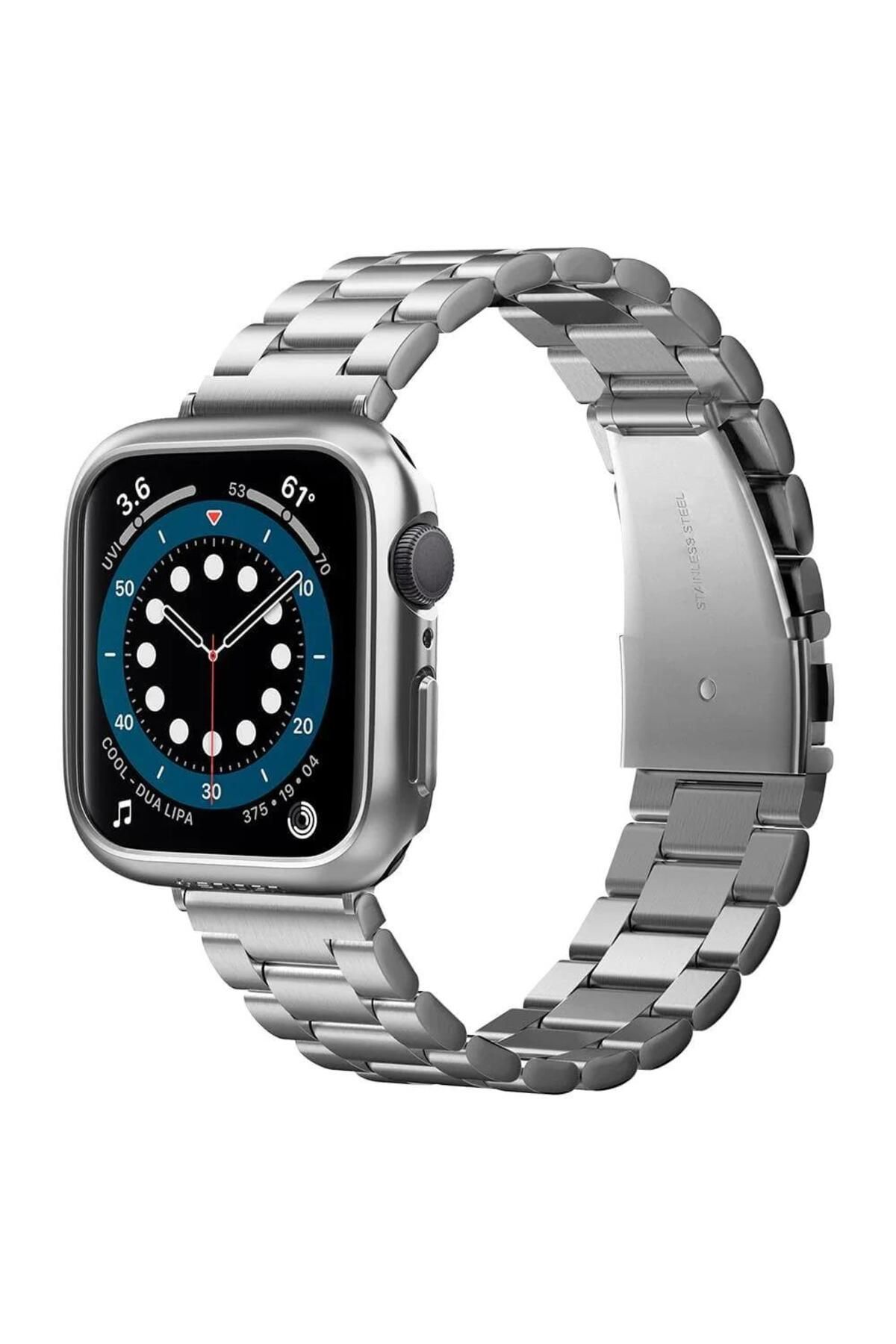 Spigen Apple Watch 44mm (Seri SE2/6/SE/5/4) Kılıf Thin Fit Graphite - ACS02957