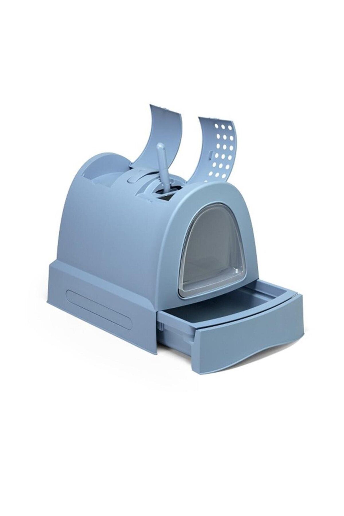 İmac Imac Zuma Buz Mavisi Çekmeceli Kapalı Kedi Tuvaleti 40 X 42.5 X 56 Cm