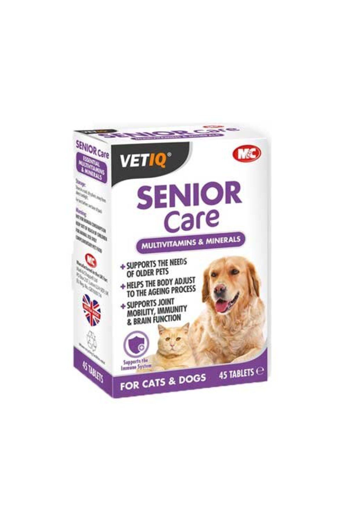 Vetiq Vetıq Senior Care Ileri Yaş Köpekler Için Vitamin Mineral Takviye 45 Tablet