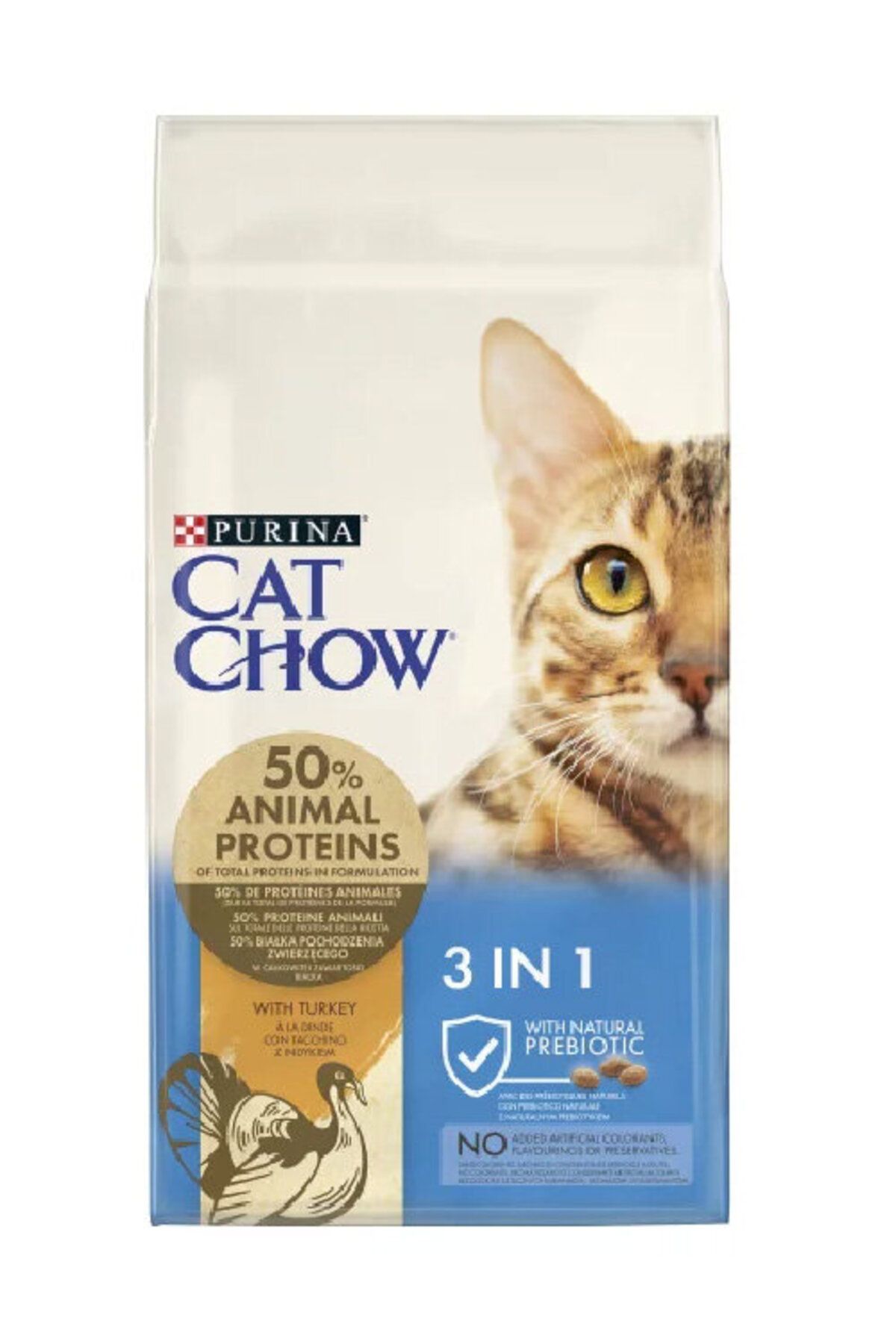 Cat Chow 3in1 Hindili Yetişkin Kedi Maması 15 Kg