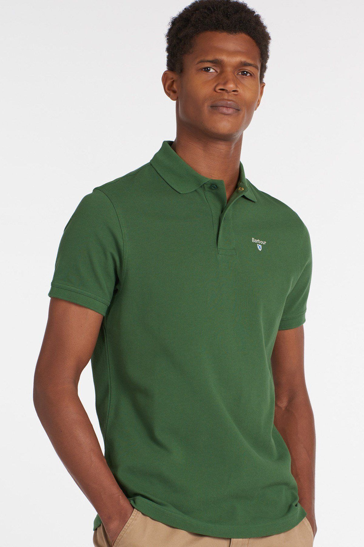 Barbour Sports Polo Yaka Ol72 Racıng Green