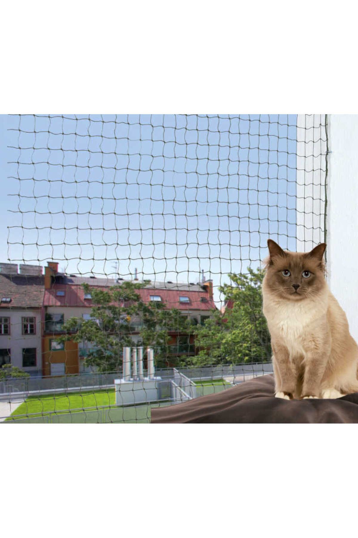 Trixie Kedi Pencere Cam Koruma Güvenlik Ağı Filesi 8x3m, yeşil