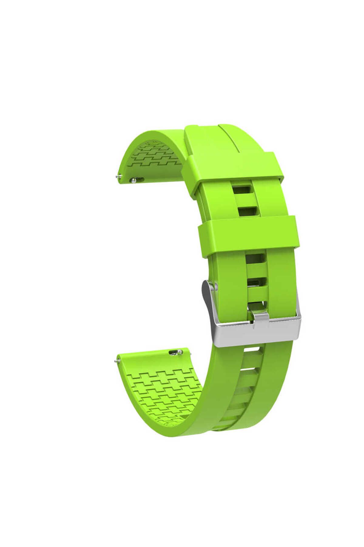 MAB Galaxy Watch 42mm KRD-23 20mm Uyumlu Zore Kordon Açık Yeşil