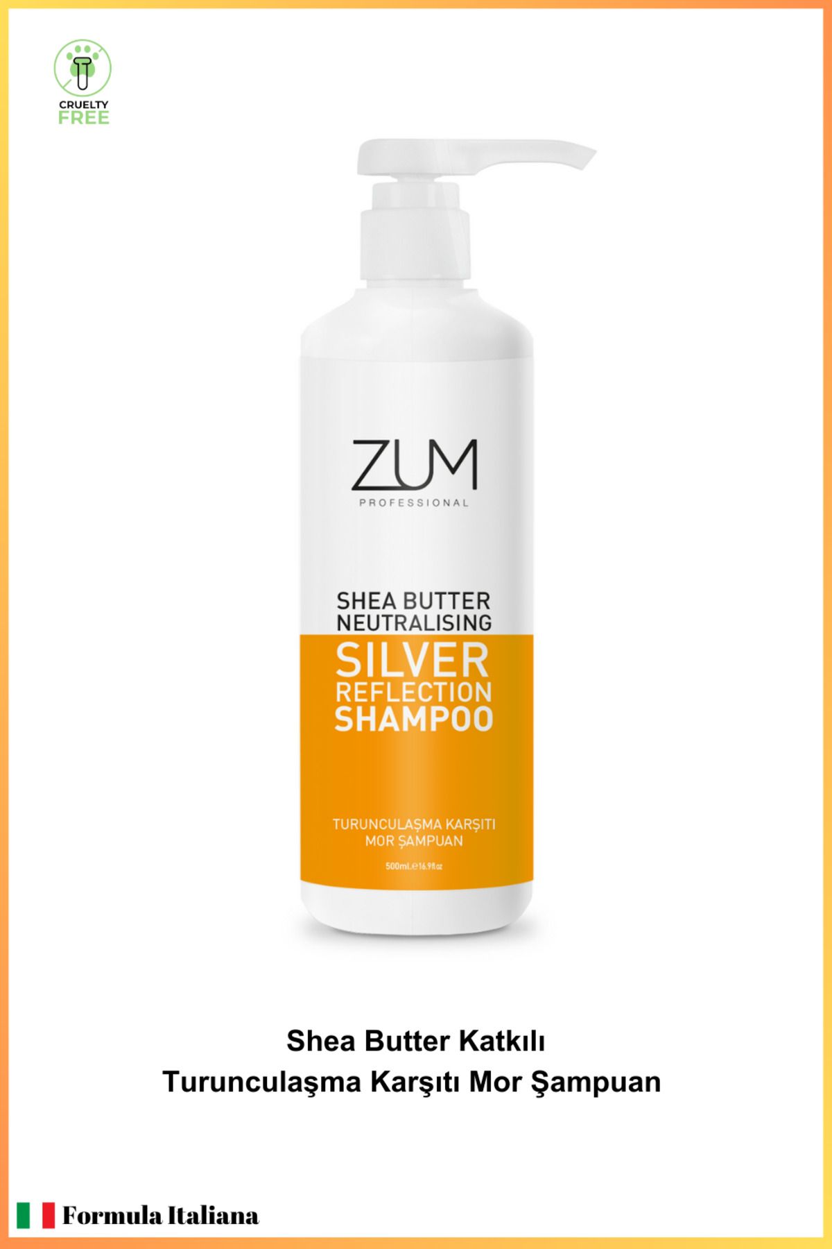 Zum Professional Mor Şampuan Renk Eşitleyici Turunculaşma Karşıtı Silver Reflection 500 ML