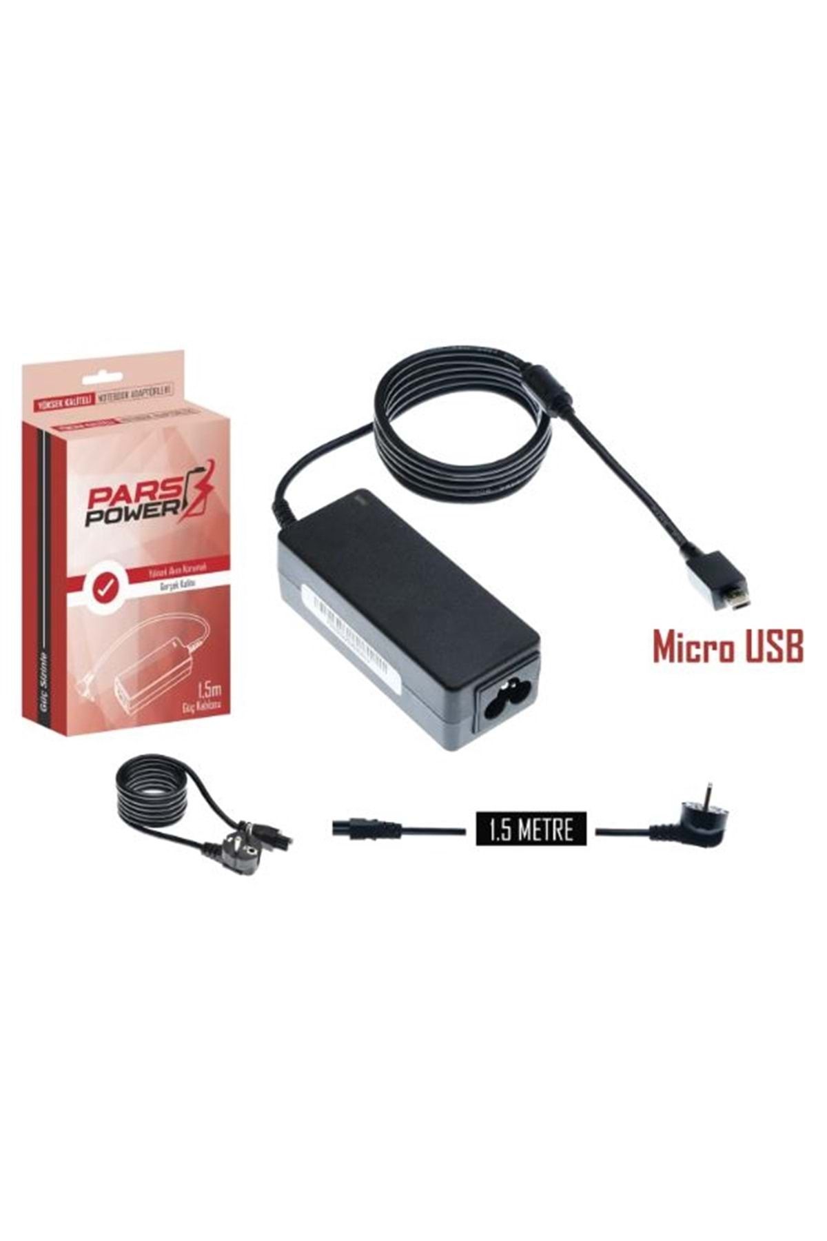 ParsPower ASUS Micro USB 33W 19V 1.75A NOOTEBOOK ADAPTÖR ŞARJ ALETİ-CİHAZI PARS POWER