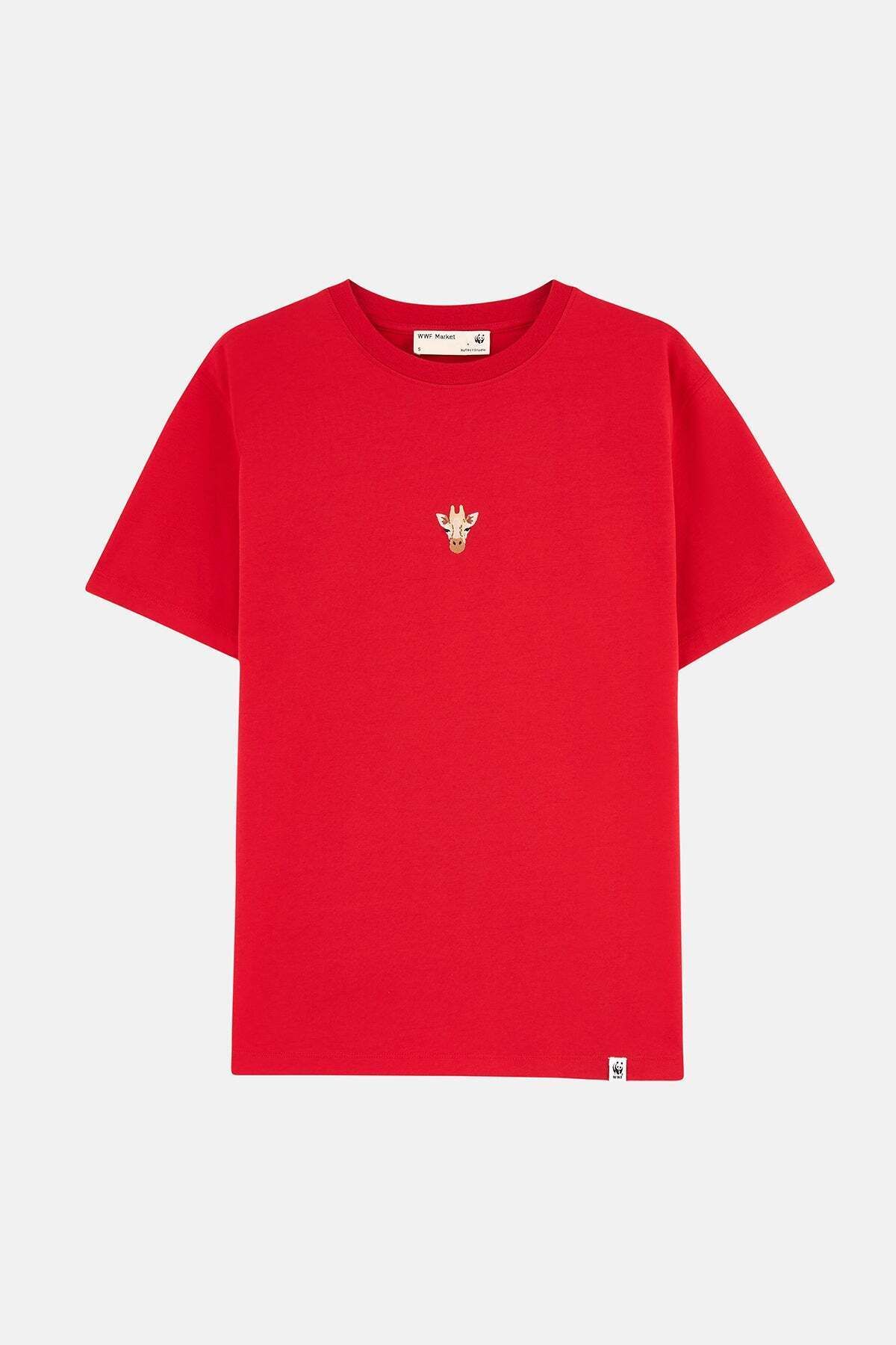 WWF Market Zürafa Supreme T-shirt - Kırmızı