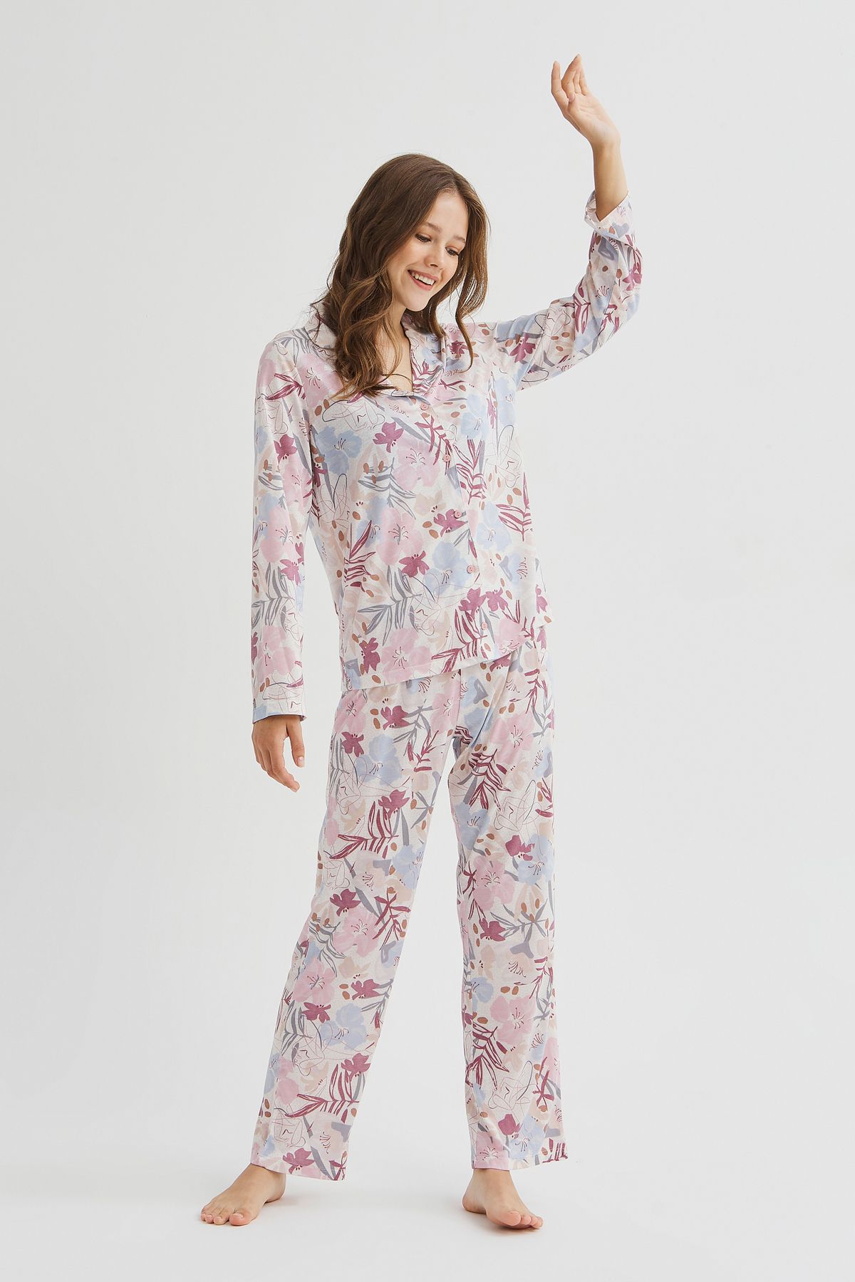 Penti Giant Floral Pijama Takımı
