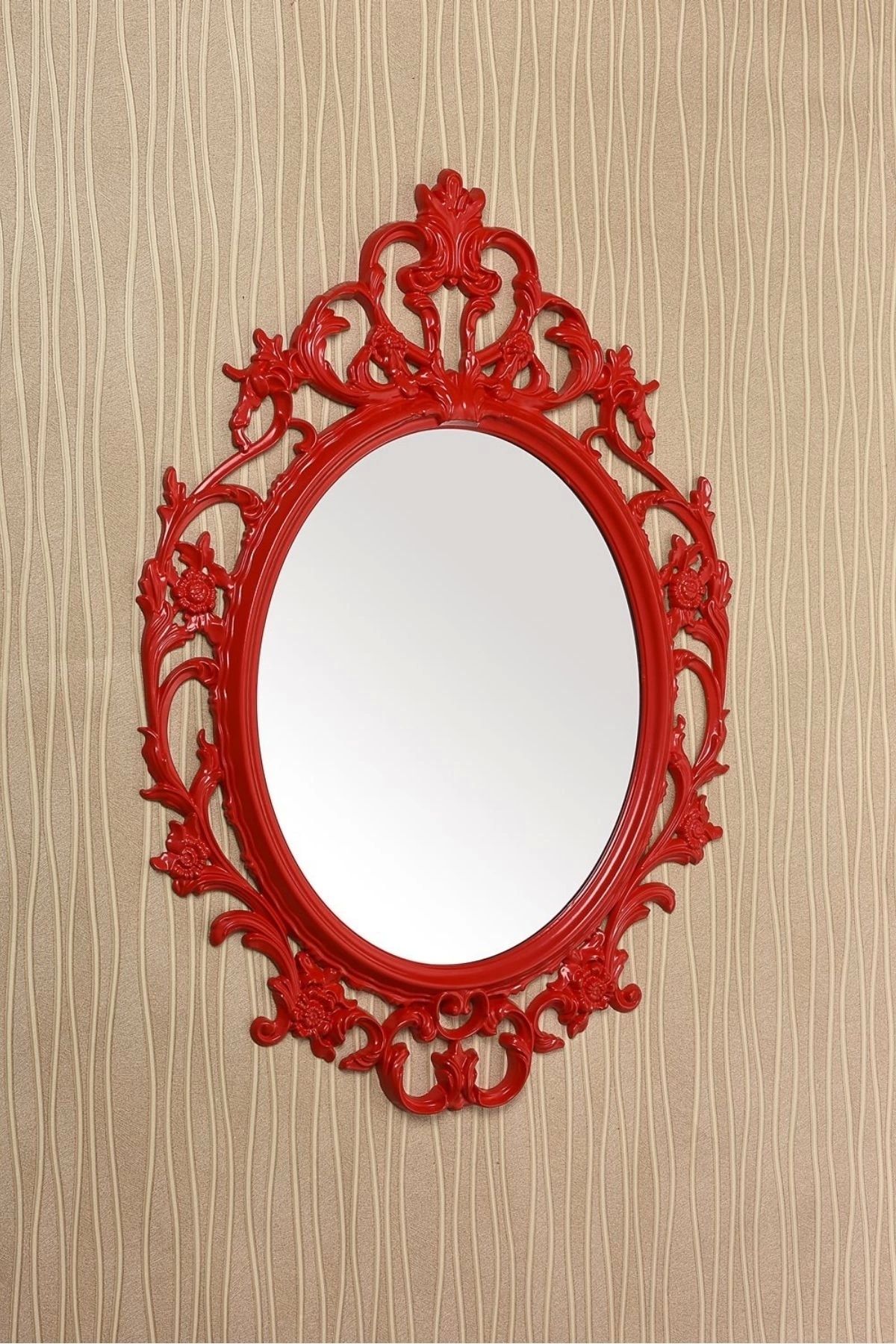 Altıntepe Dekoratif Ayna Boyalı Dolu Kırmızı