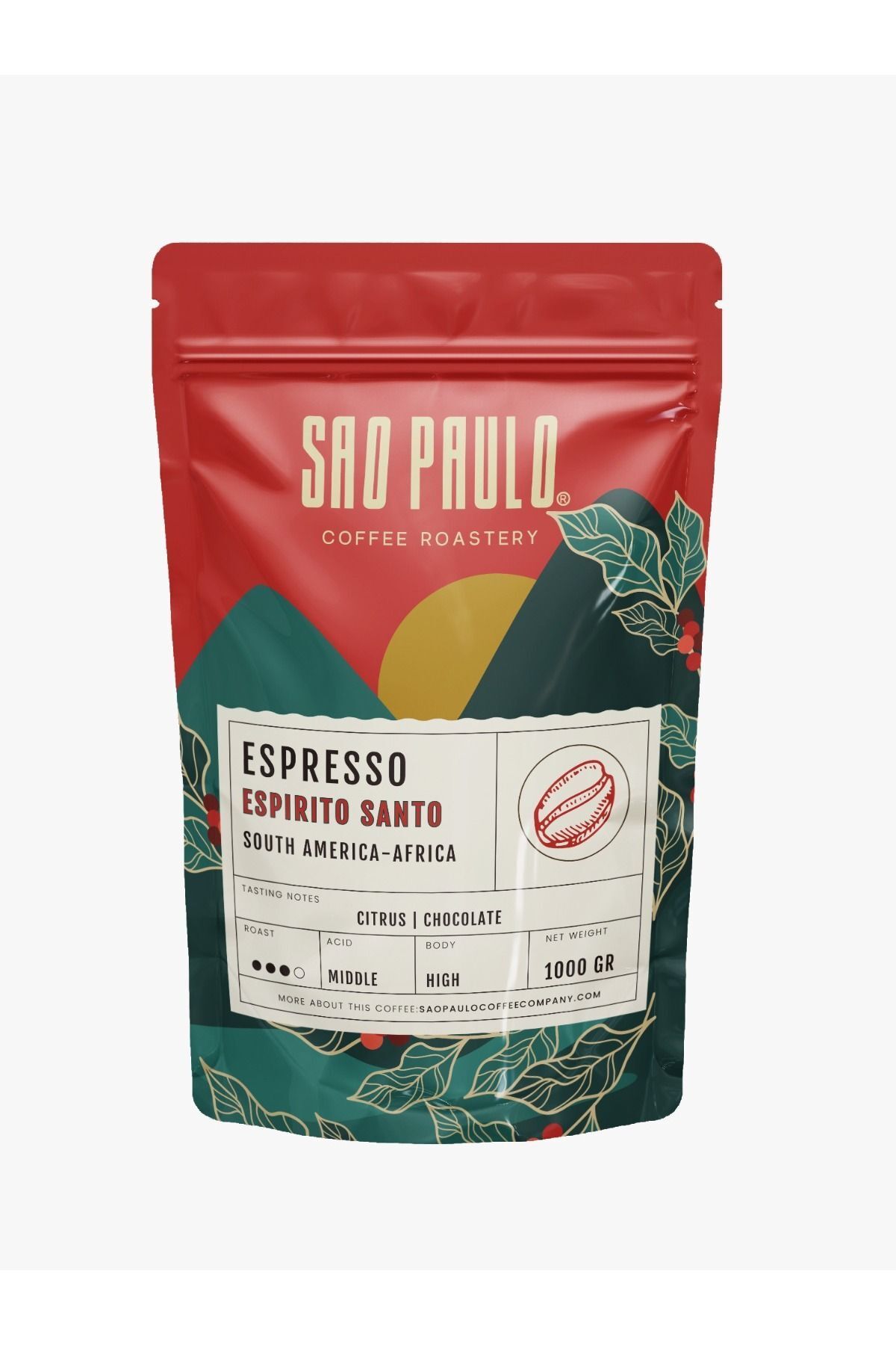 Sao Paulo Coffee Sao Paulo Espirito Santo Espresso 1000 Gram