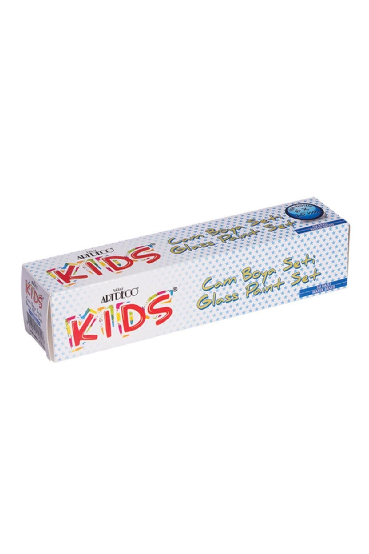 Artdeco Kids Su Bazlı Cam Boyası Seti 6x15 ml
