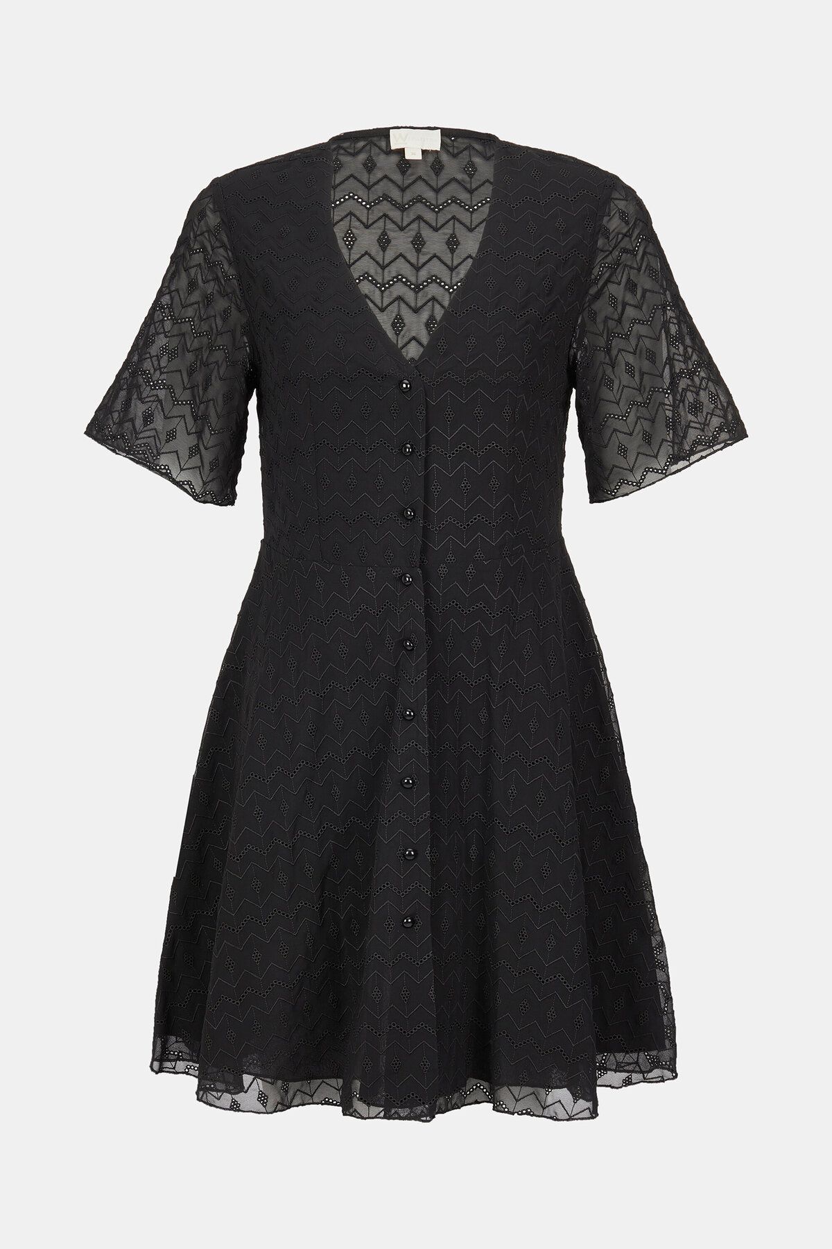 W Collection Siyah Şifon Elbise