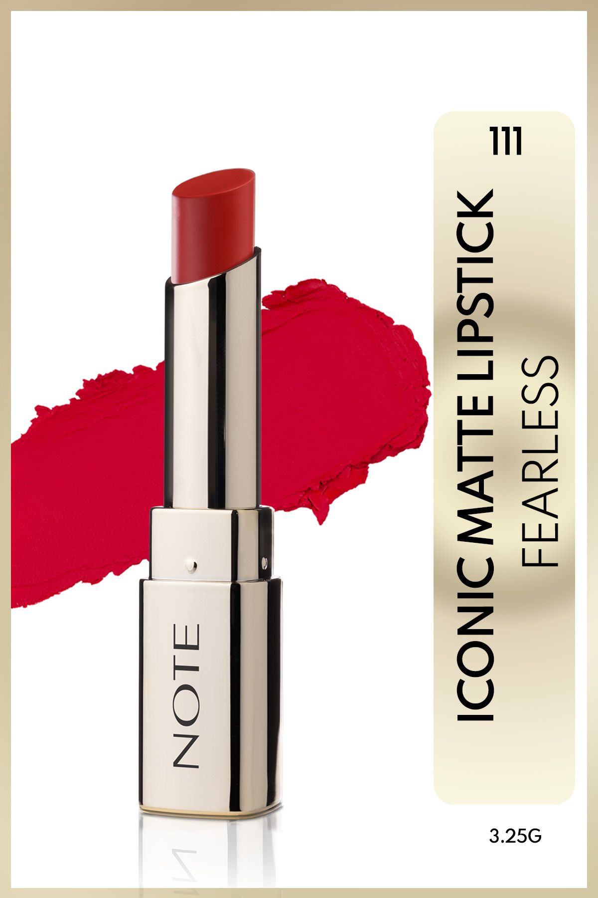 Note Cosmetics Iconic Matte Lipstick Kalıcı Mat Ruj 111 Fearless - Kırmızı