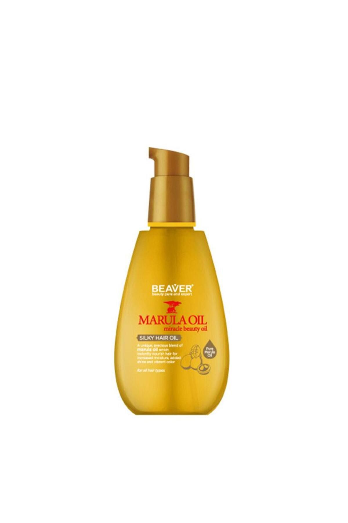 3M Beaver Marula Oil Silky Hair Oil Marula Yağı Içerikli Saç Bakım Yağı 100 ml