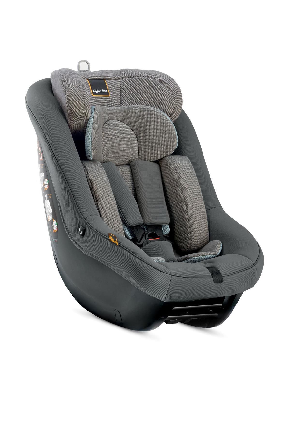 Inglesina Inglesina Darwin Next Stage i-Size Bebek Oto Koltuğu 40-105 cm Çift Yön/360° Kullanım - Stone Grey