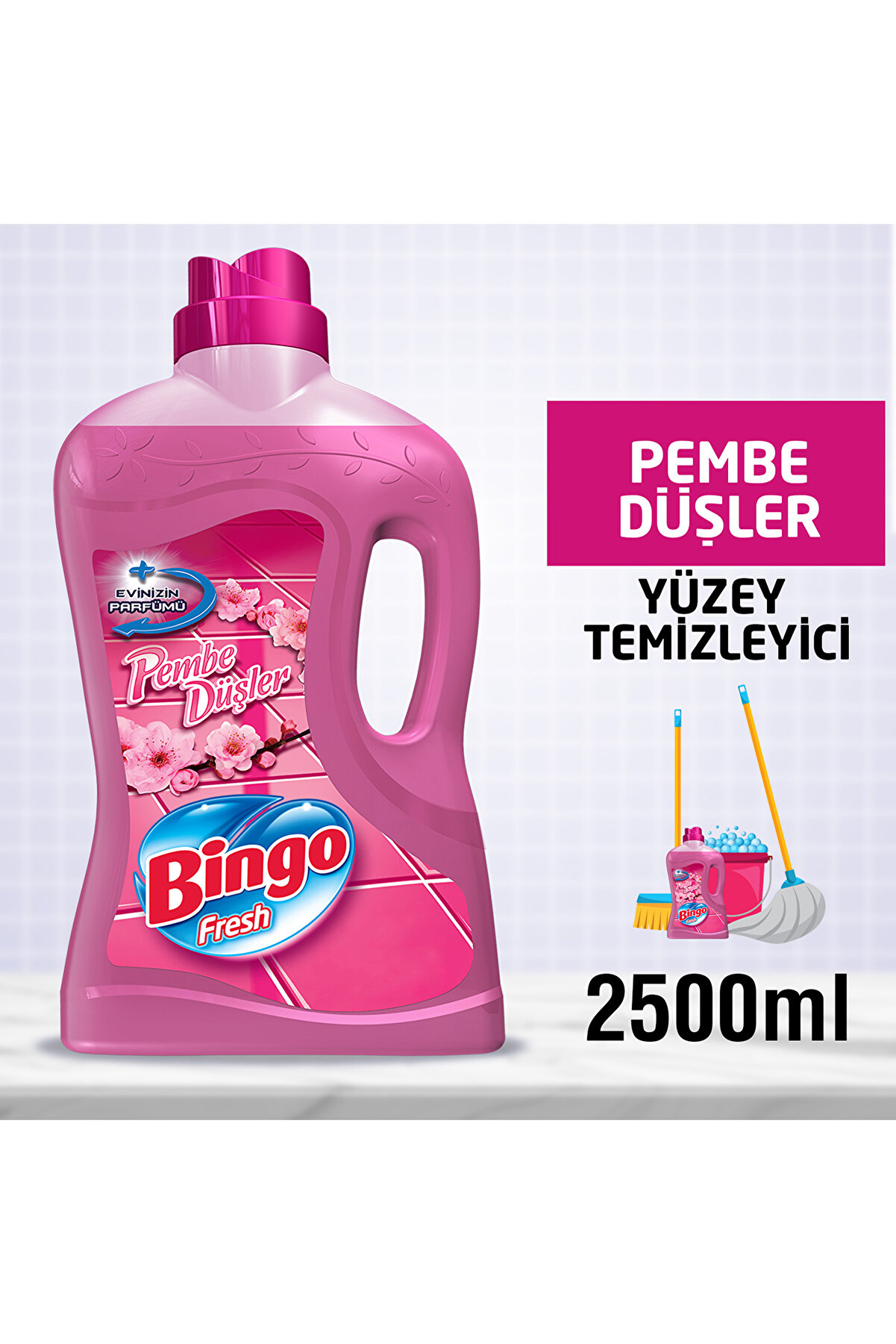 Bingo Fresh Yüzey Temizleyici Pembe Düşler 2500 ml