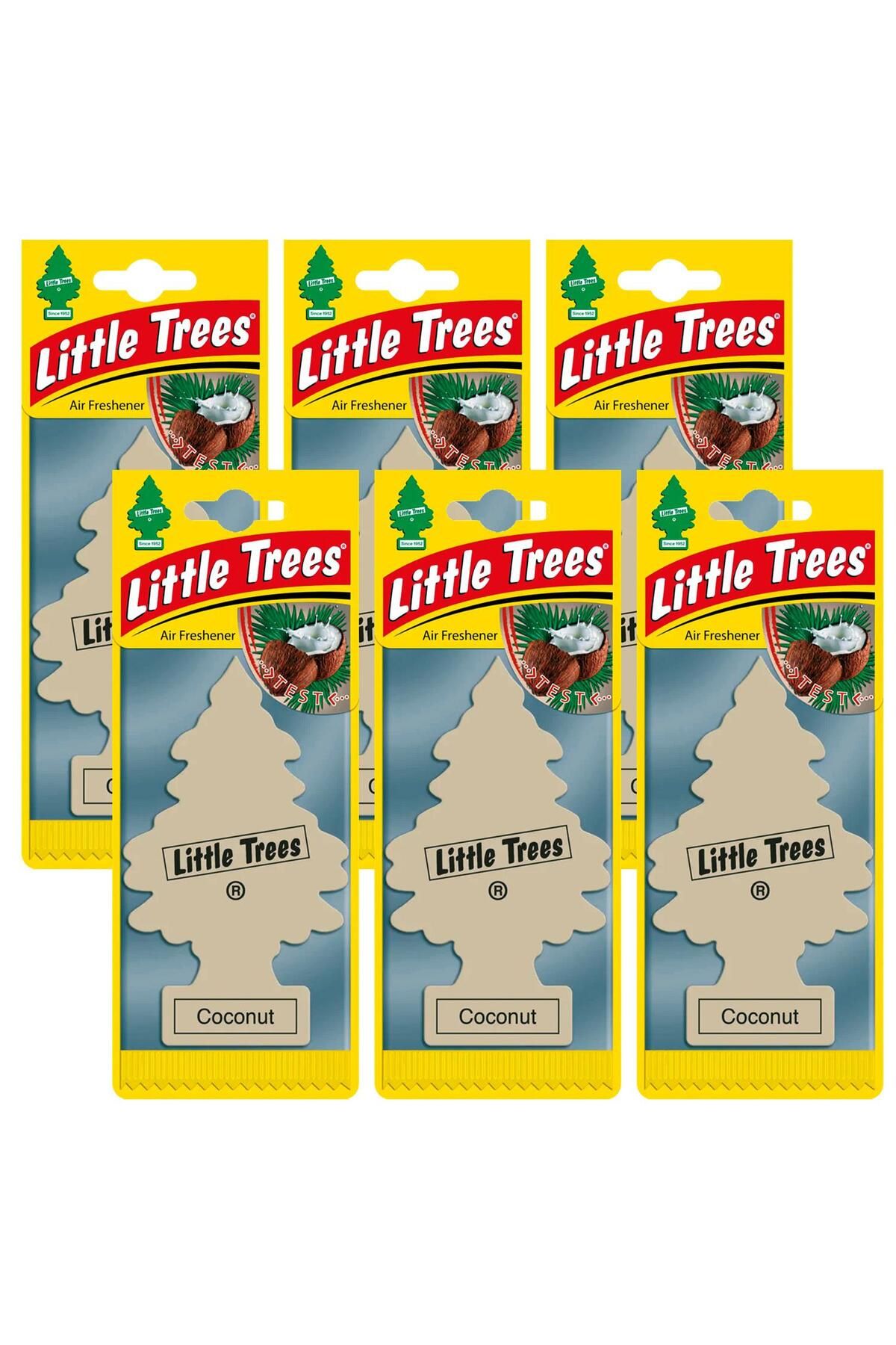 Little Trees Coconut Hindistan Cevizi Aromalı Oto Kokusu 6 Adet