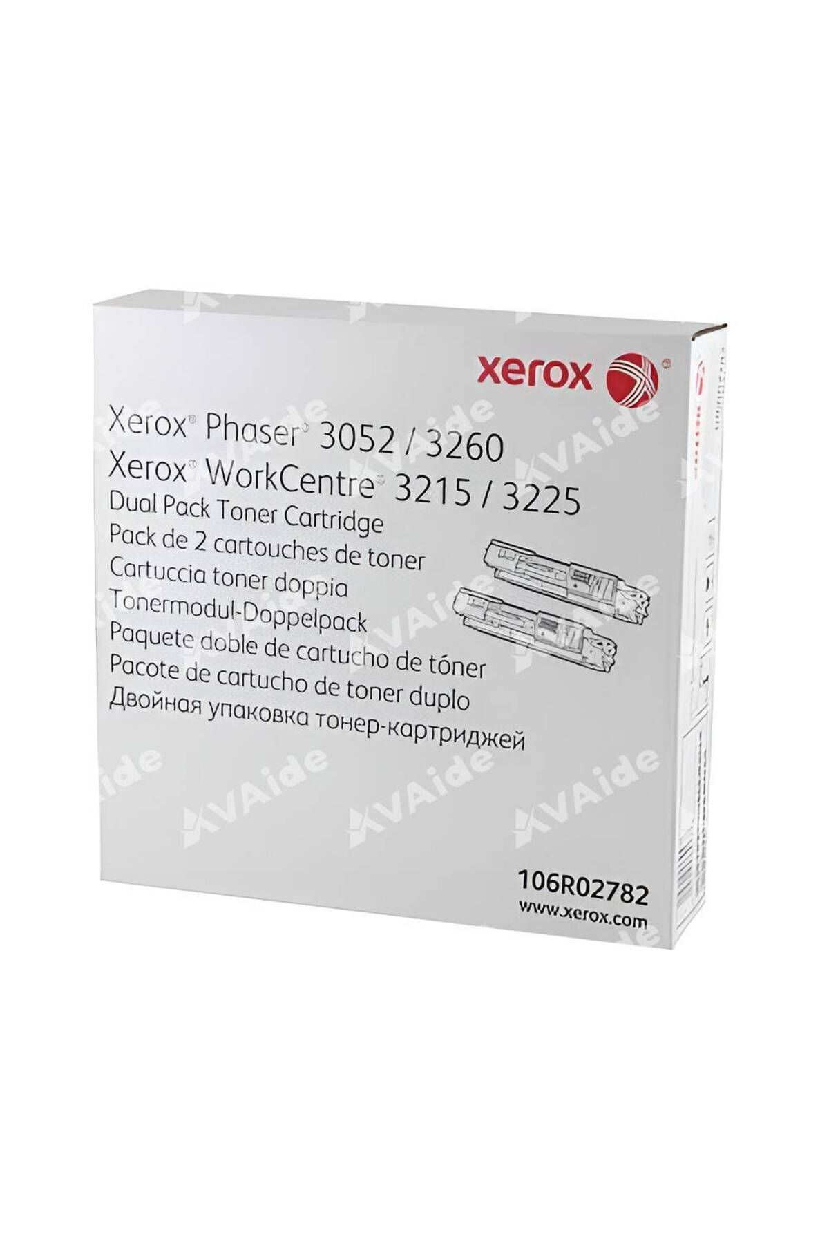 Xerox Phaser 3052/3260/WC 3215/3225 Dual Pack Siyah Toner (2x3000 sf) - 106R02782