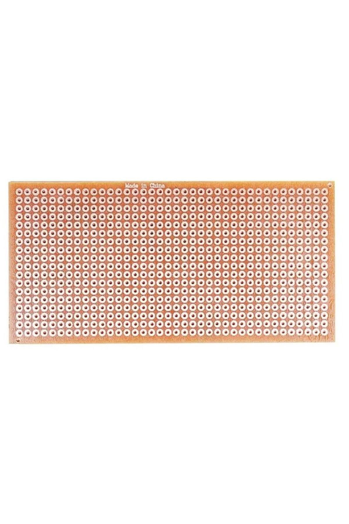 Hatfon Elektronik Delikli Plaket Bakır Tek Yüzlü 100x220 Mm ( Pertinaks )