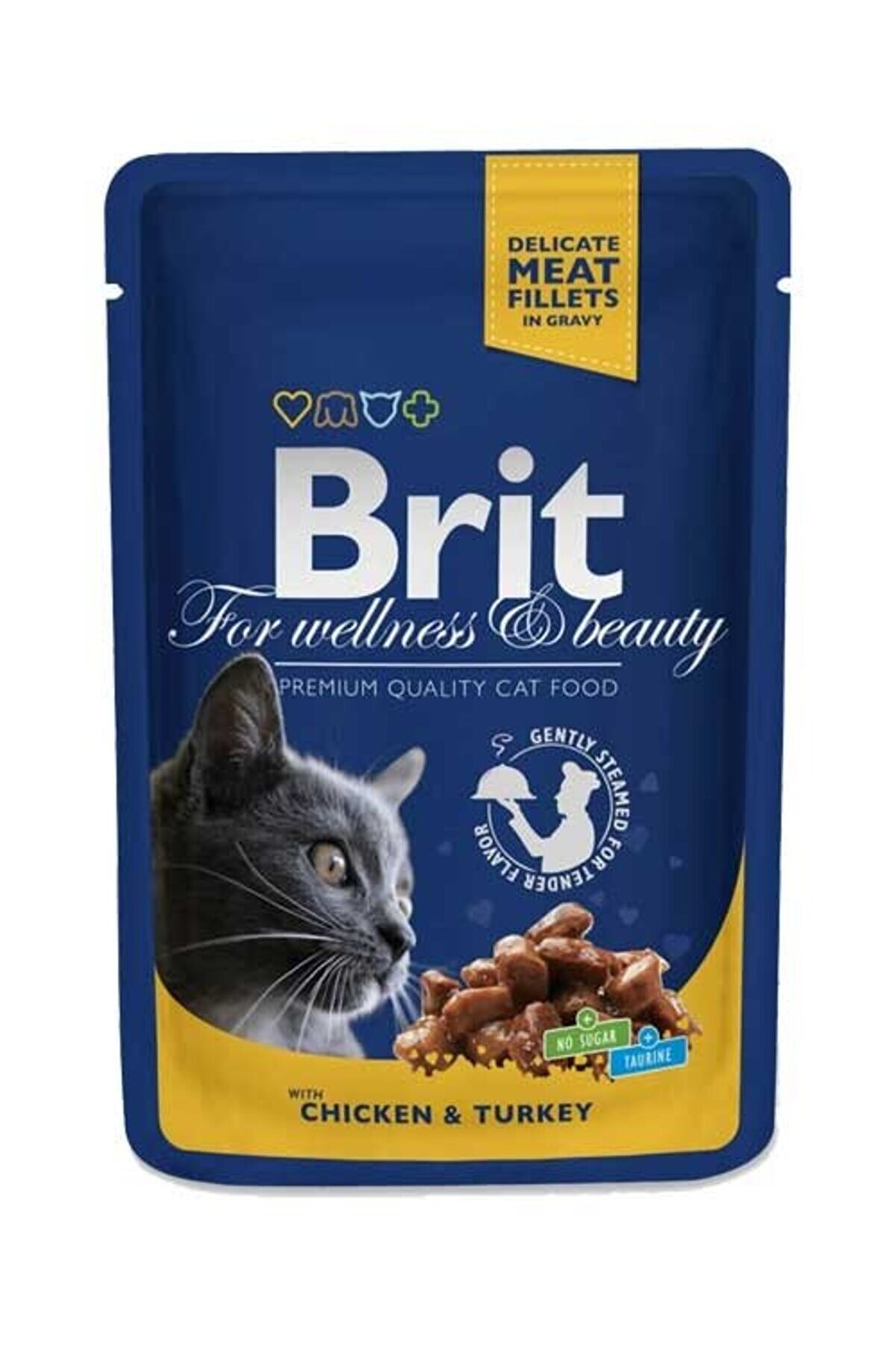 Brit Care Brit Premium Tavuk Ve Hindi Etli Yetişkin Yaş Kedi Maması 100 gr