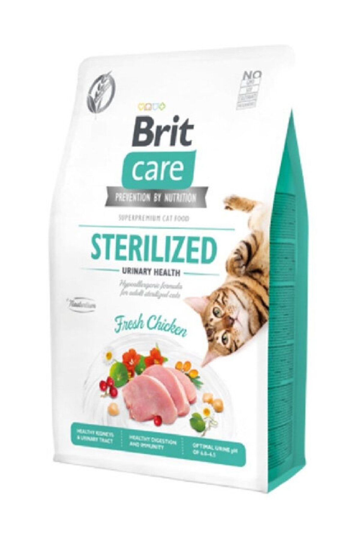 Brit Care Hypo-allergenic Üriner Sistem Sağlığı Için Tahılsız Kısırlaştırılmış Tavuklu Kedi Maması 7
