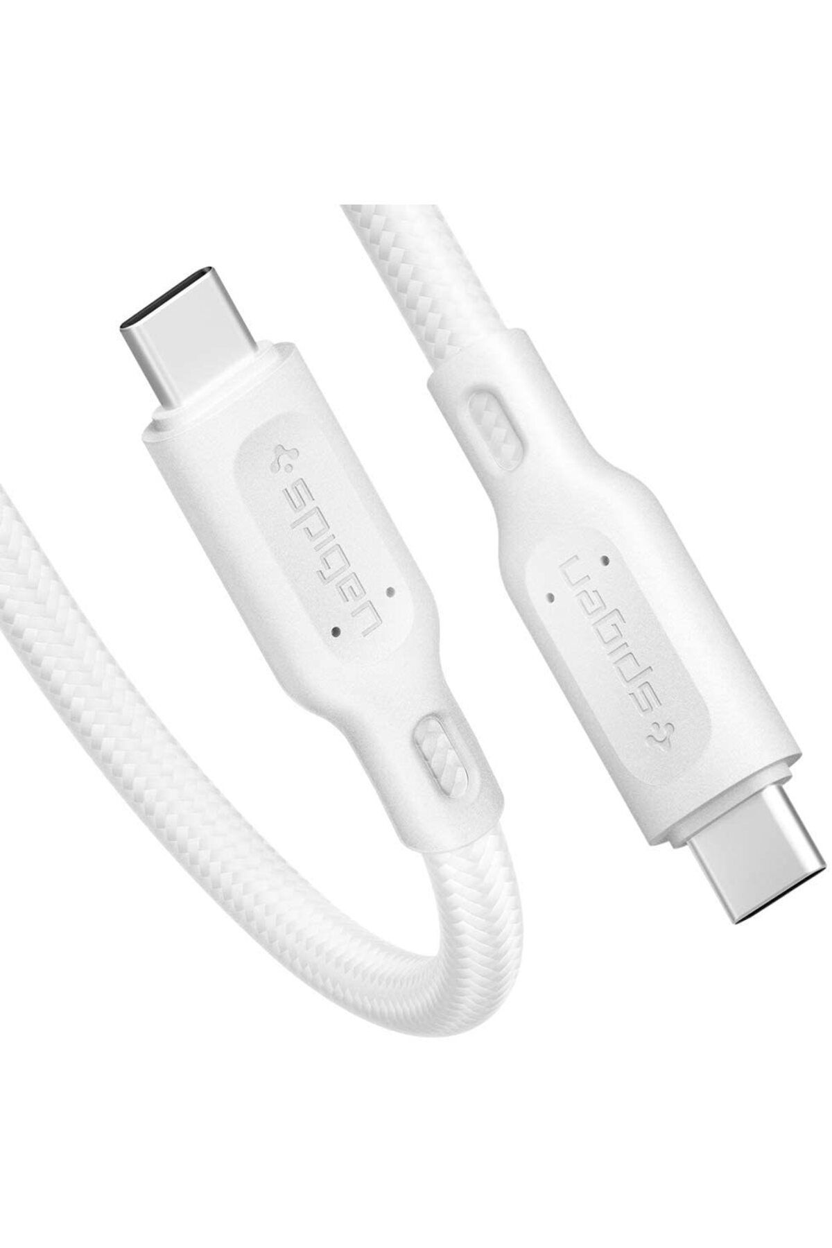 Spigen DuraSync USB-C to USB-C (1 Metre) Hızlı Şarj/Data Kablosu 100W  C10C3 White - 000CA25706