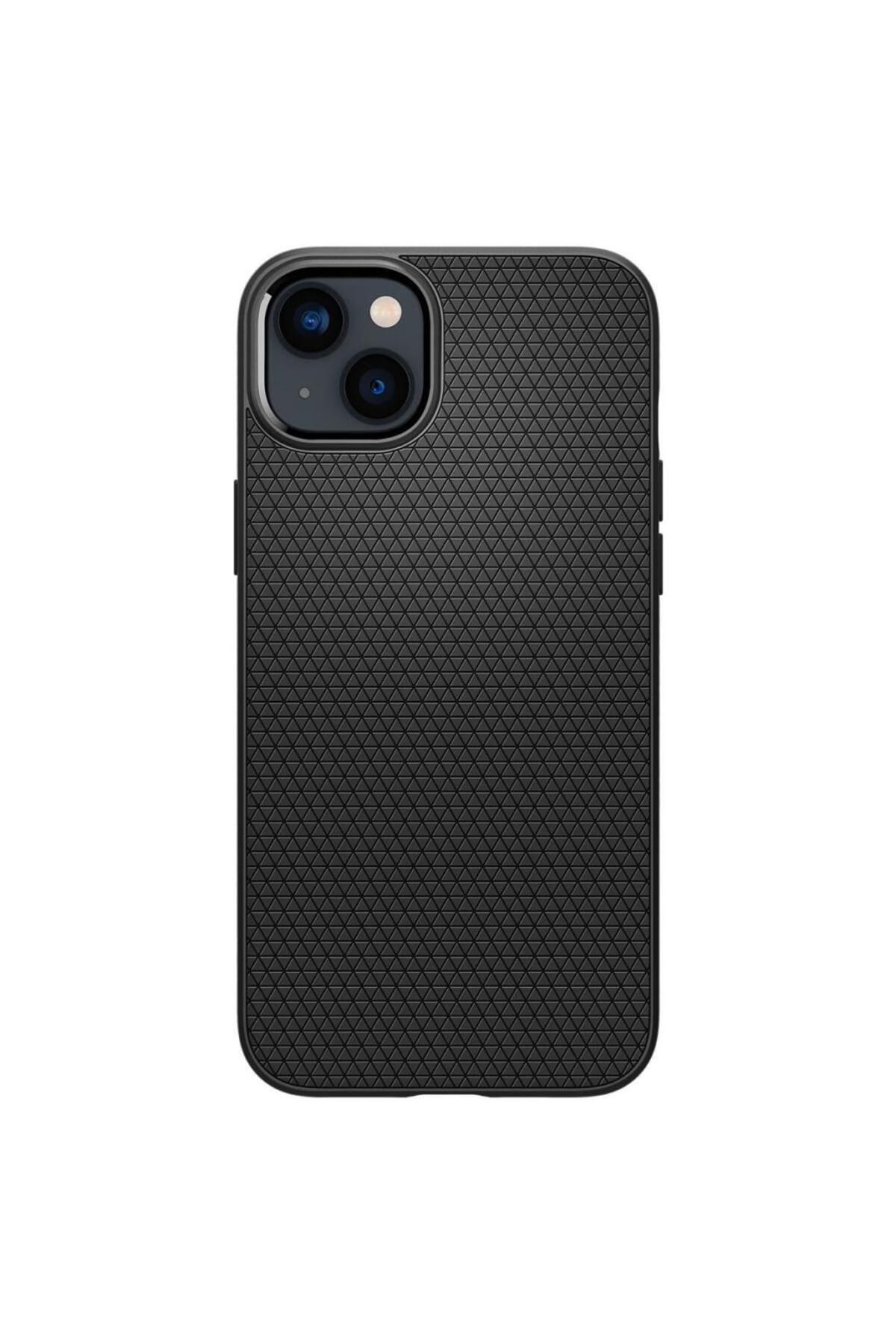 Spigen iPhone 14 Plus Kılıf Liquid Air Matte Black - ACS04891