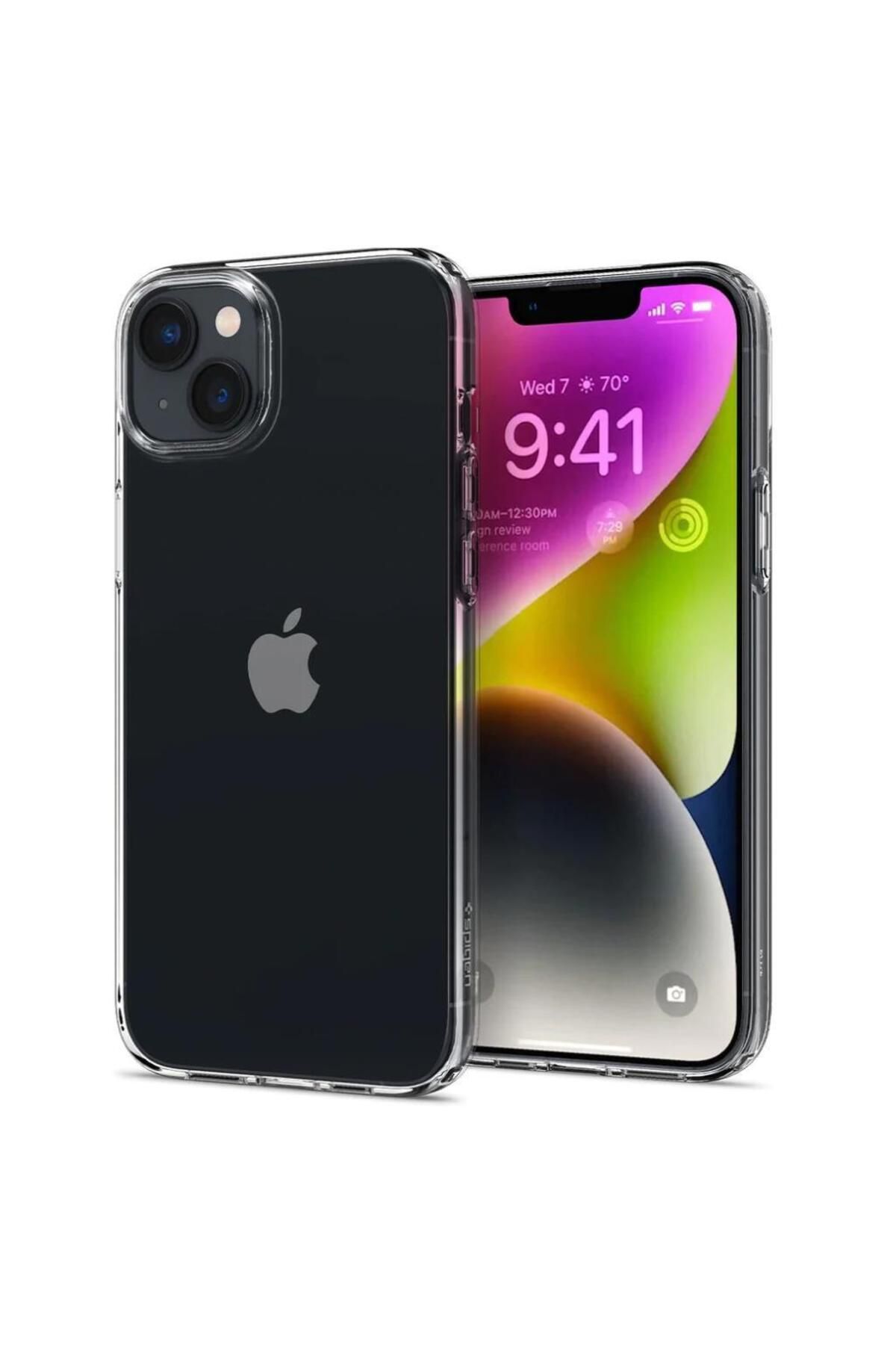 Spigen iPhone 14 / iPhone 13 Kılıf Crystal Flex Crystal Clear - ACS04677