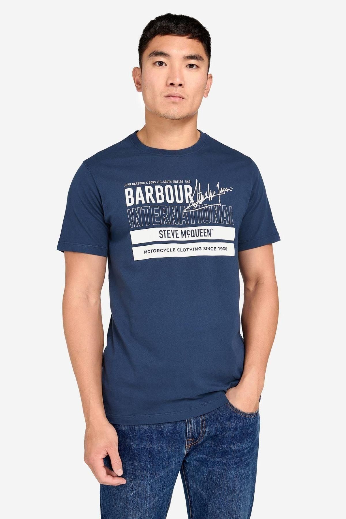 Barbour B.ıntl Barry Graphic T-shirt Bu77 Insignia Blue